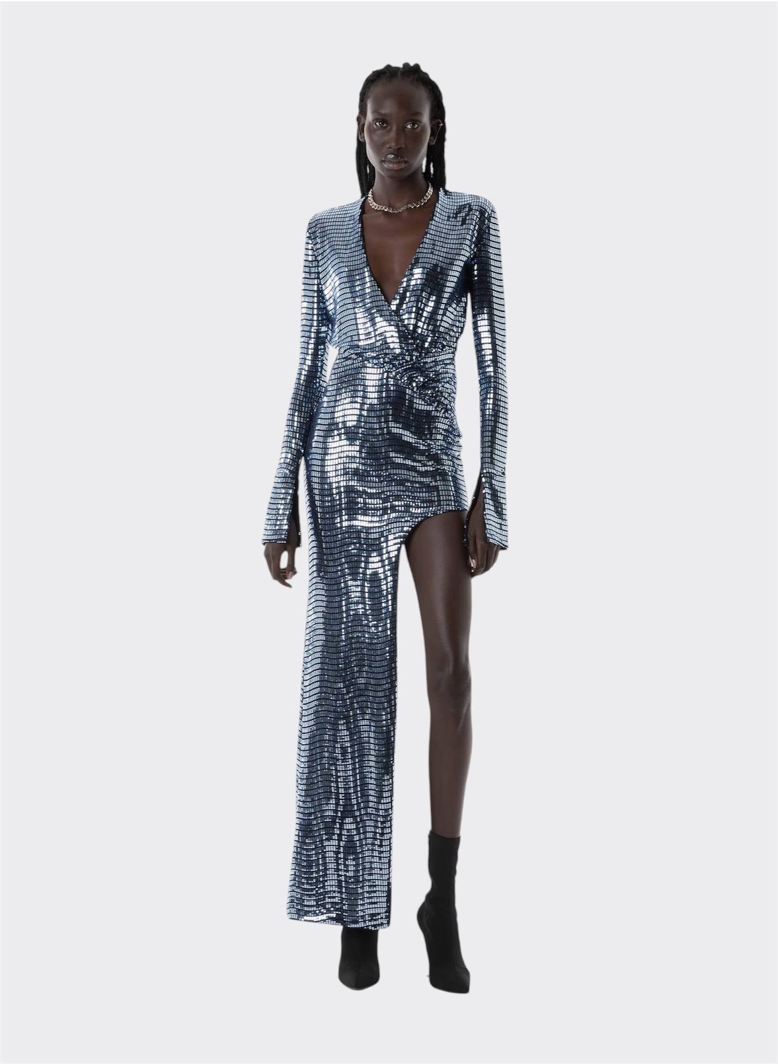 BlueTechno Paillettes Dress