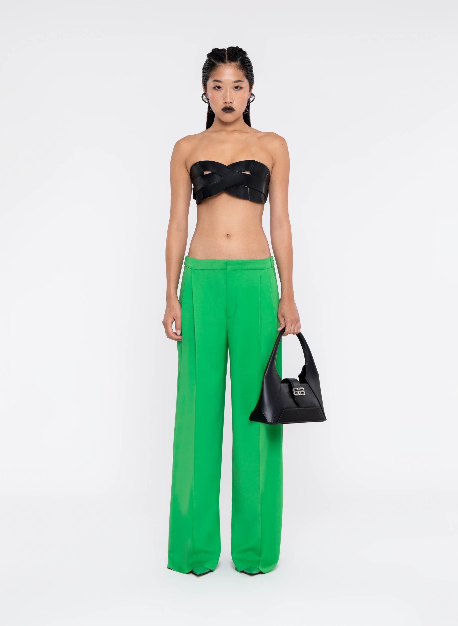 Pantaloni Fluidi In Cady