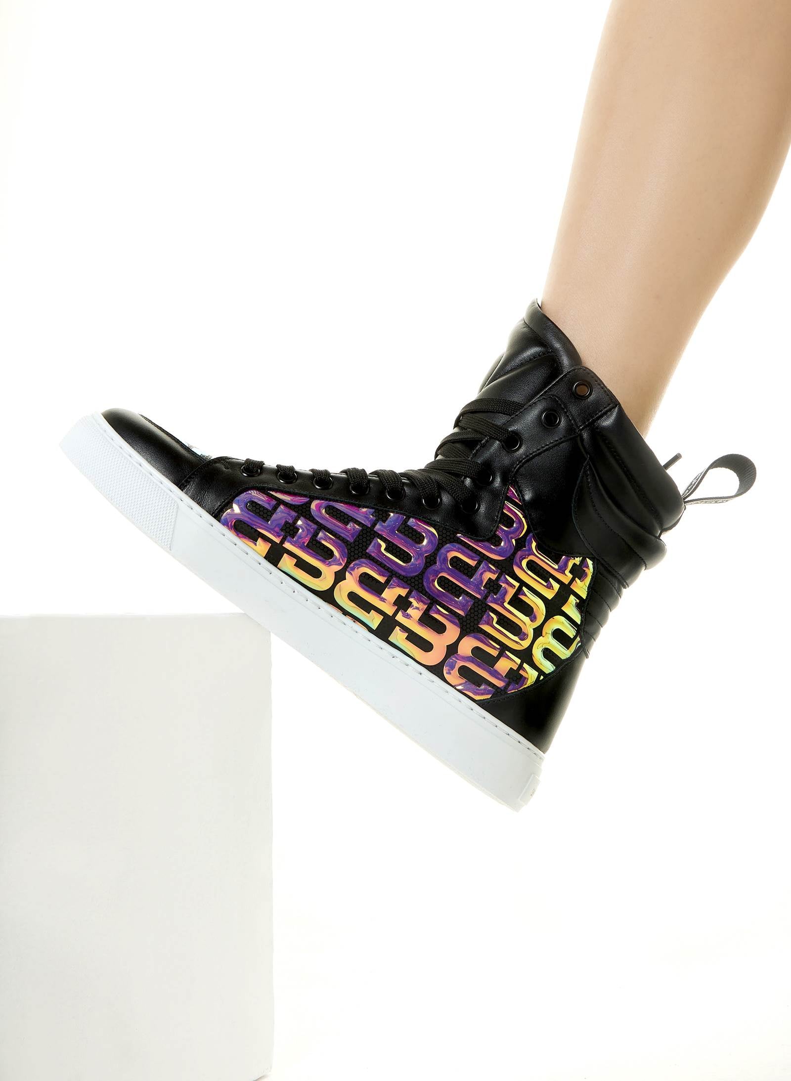 3D LOGO IRIDESCENT SNEAKERS