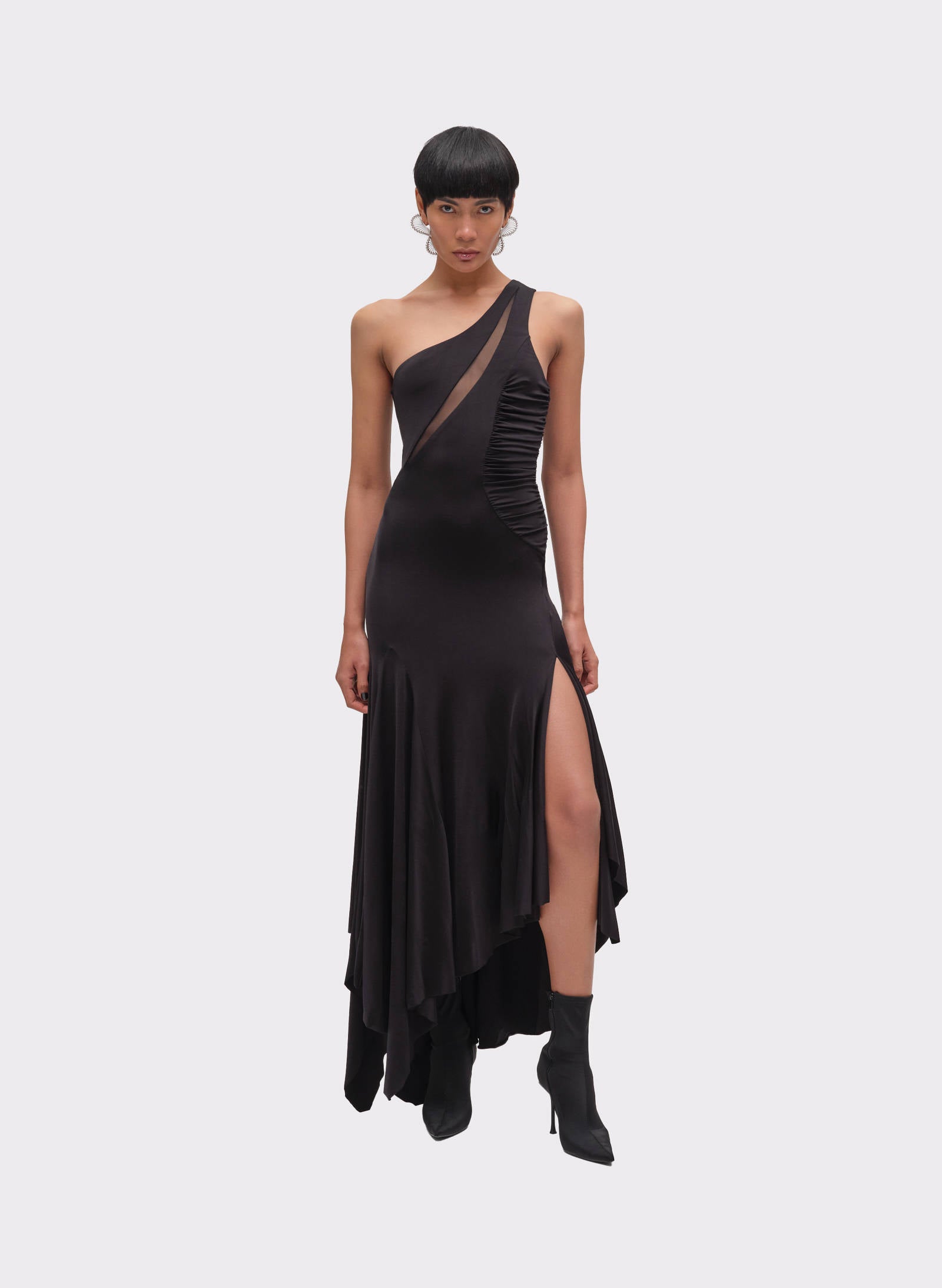 Spike Chic Long Dress