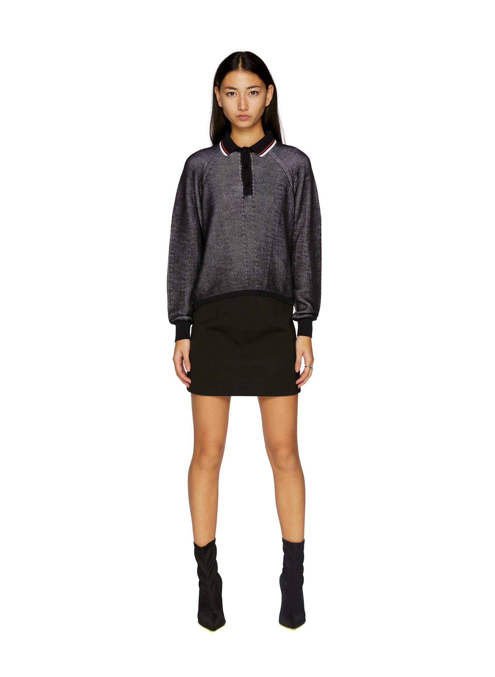 Knit Lines Maxi Polo