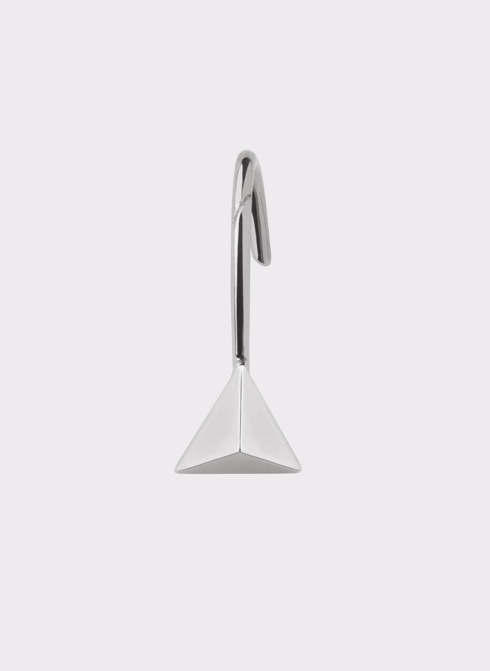 Byblos Triangle Lip Cuff in silver - front view