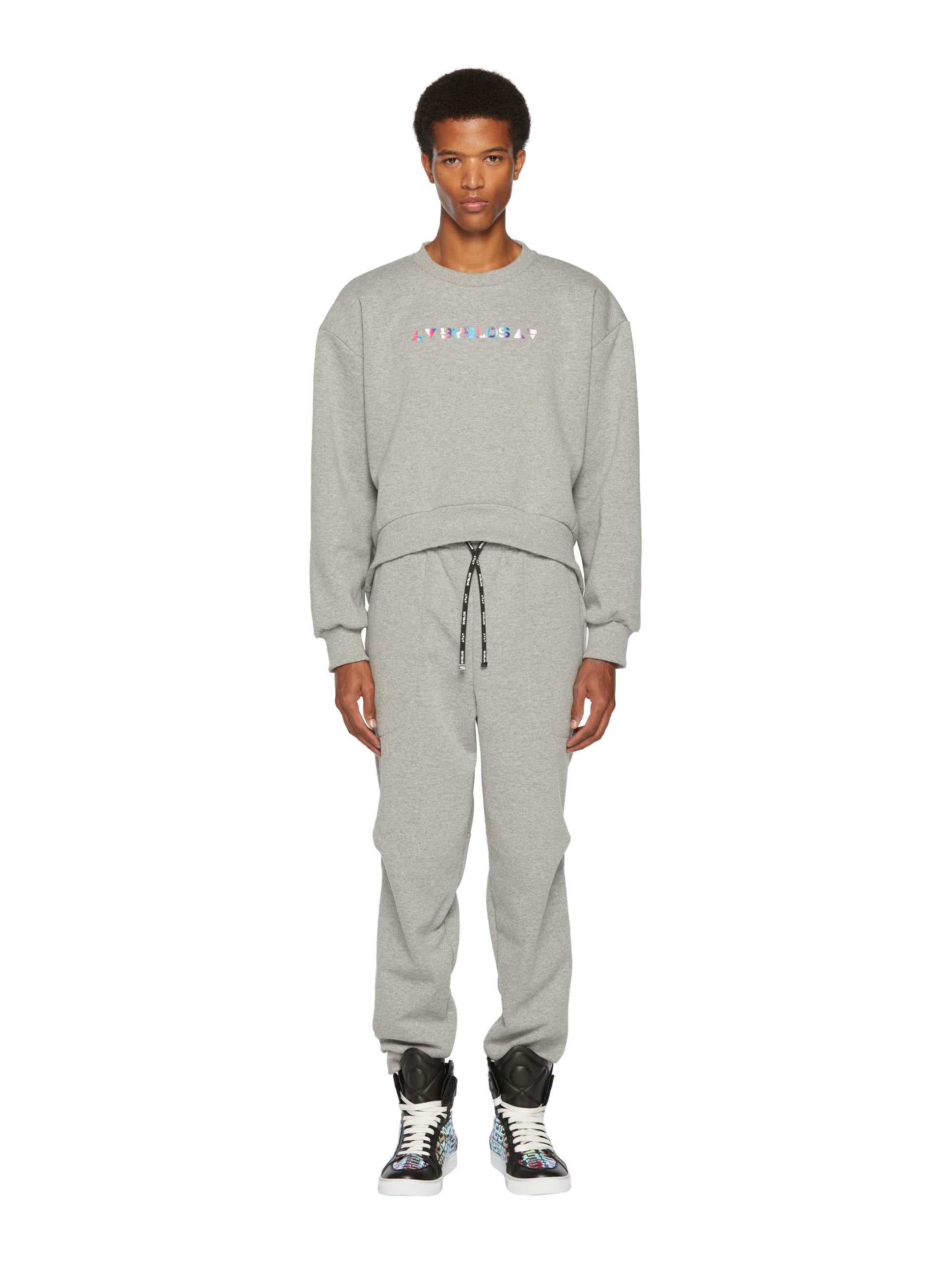 IRIDESCENT LOGO CROP JUMPER