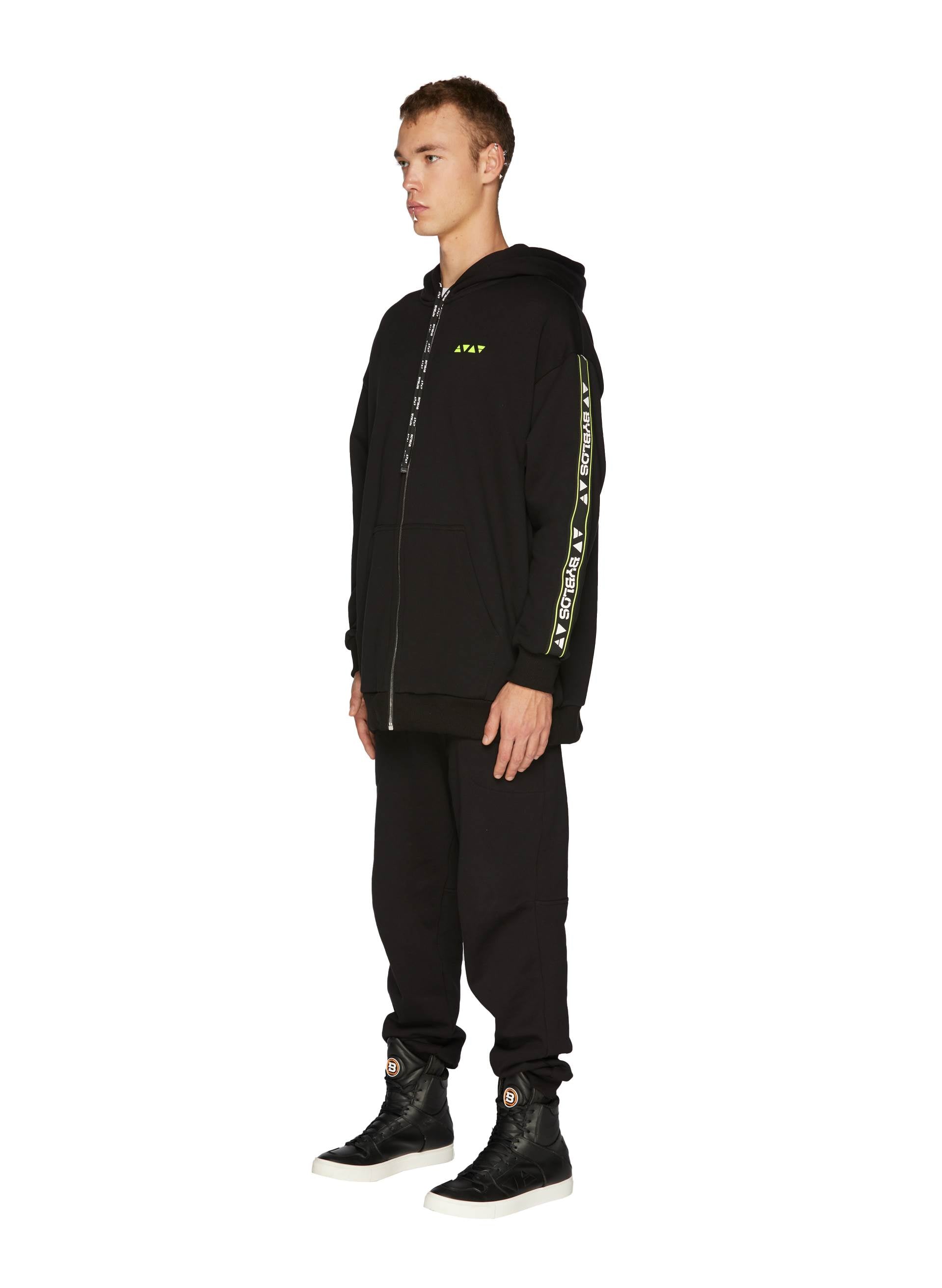 LOGO TRACK ZIP HOODIE