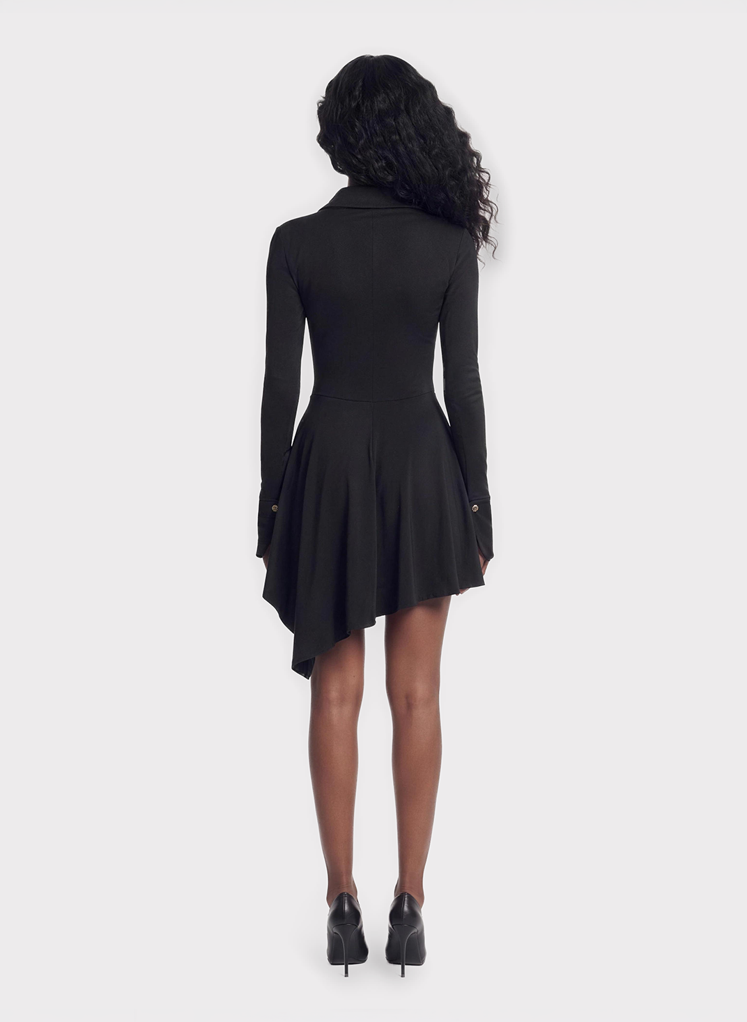 Metal Button Polo Dress