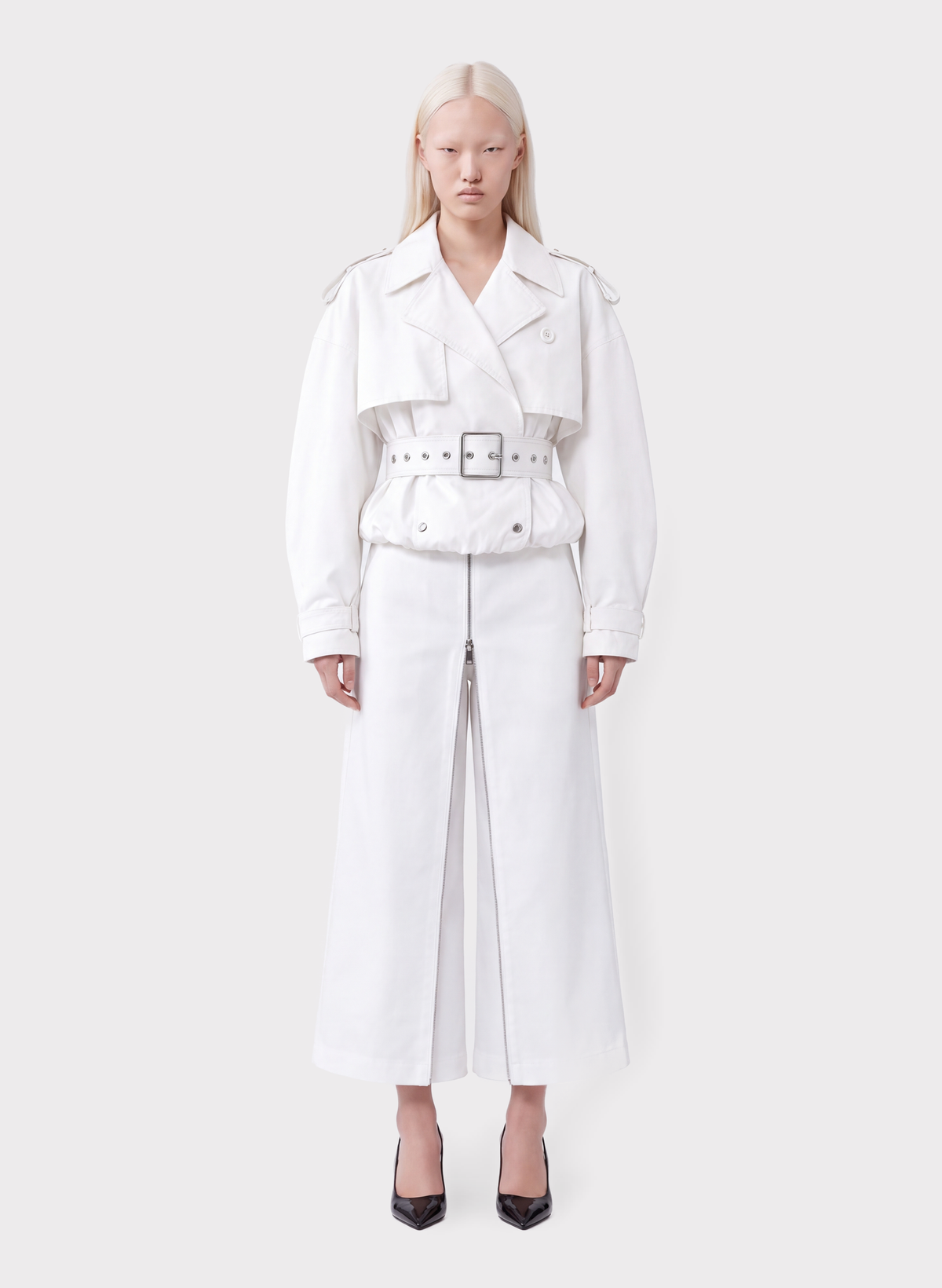 Cropped Trench Coat