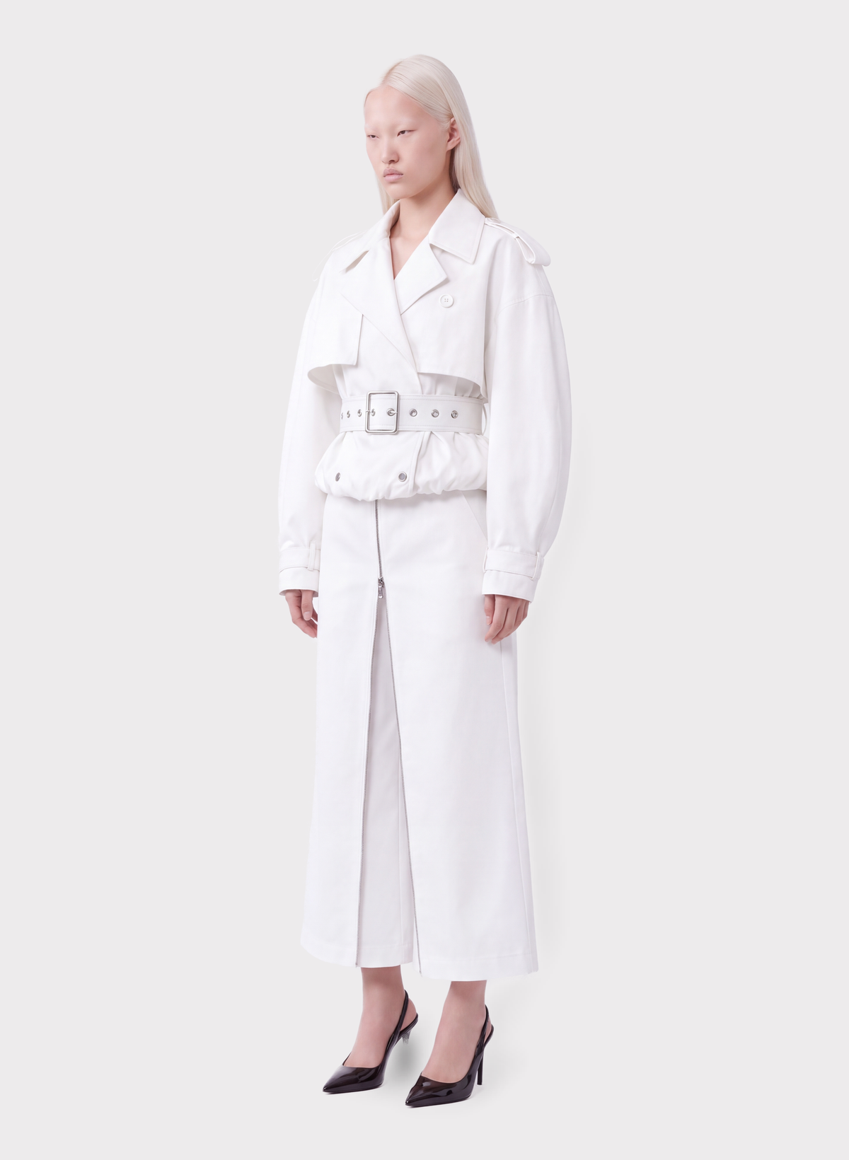 Cropped Trench Coat