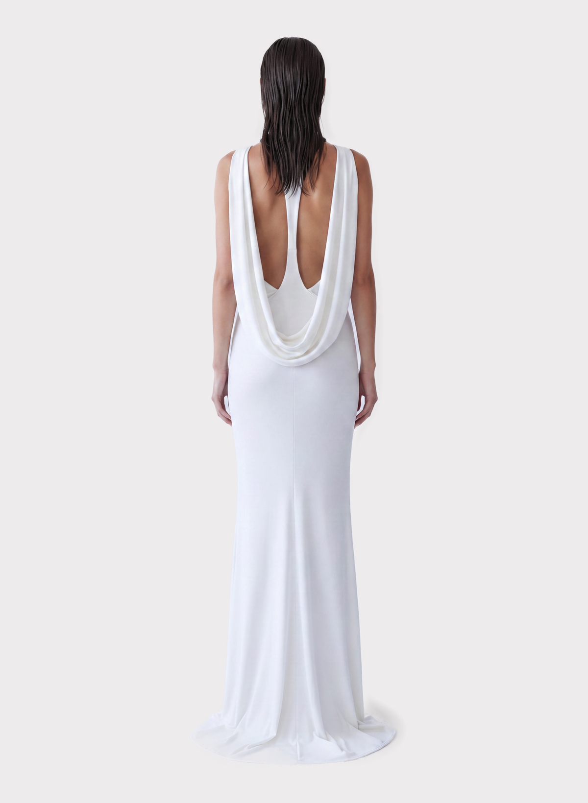 White Cut-Out Maxi Dress