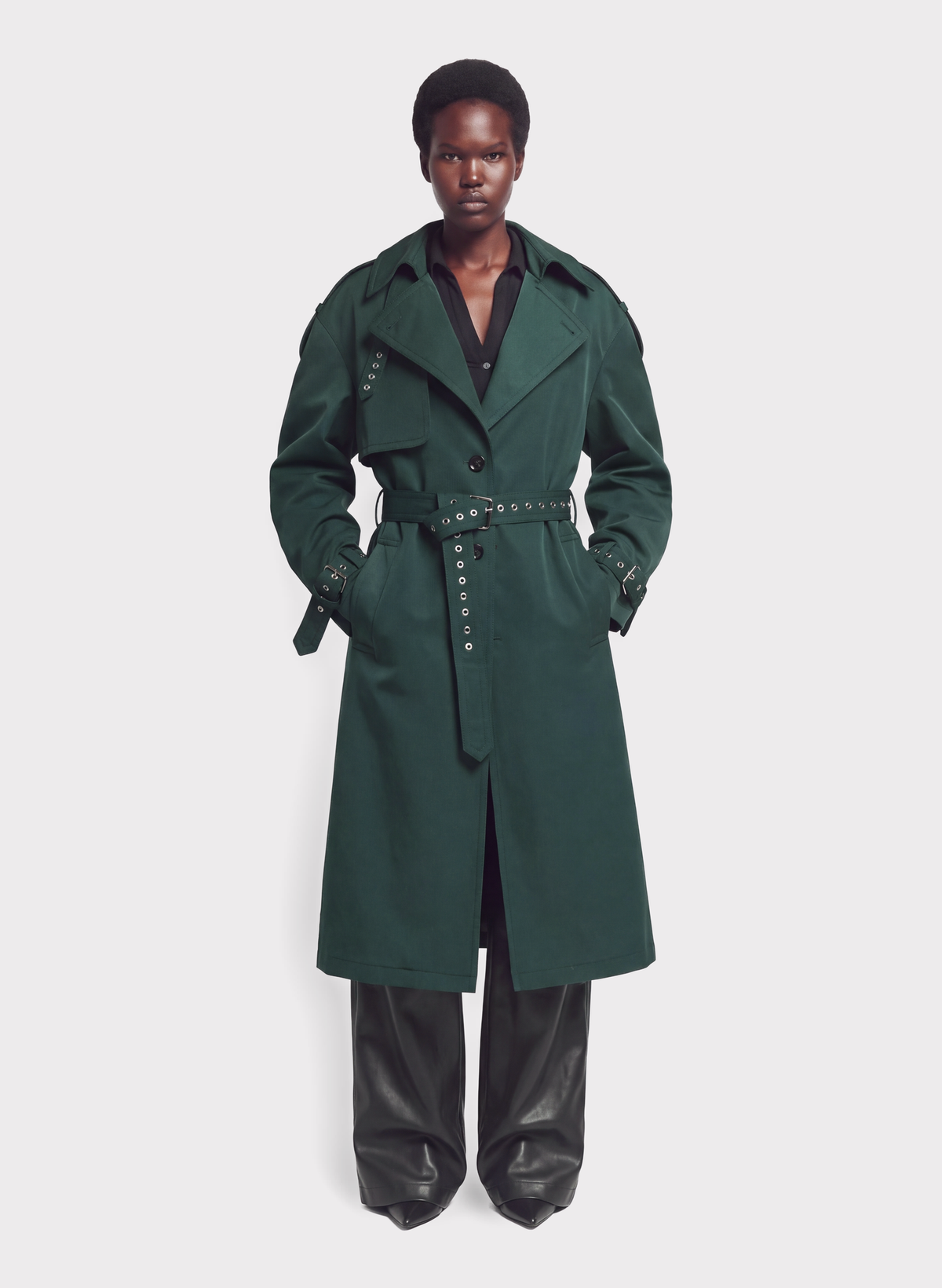Oversized Belted Trench Coat