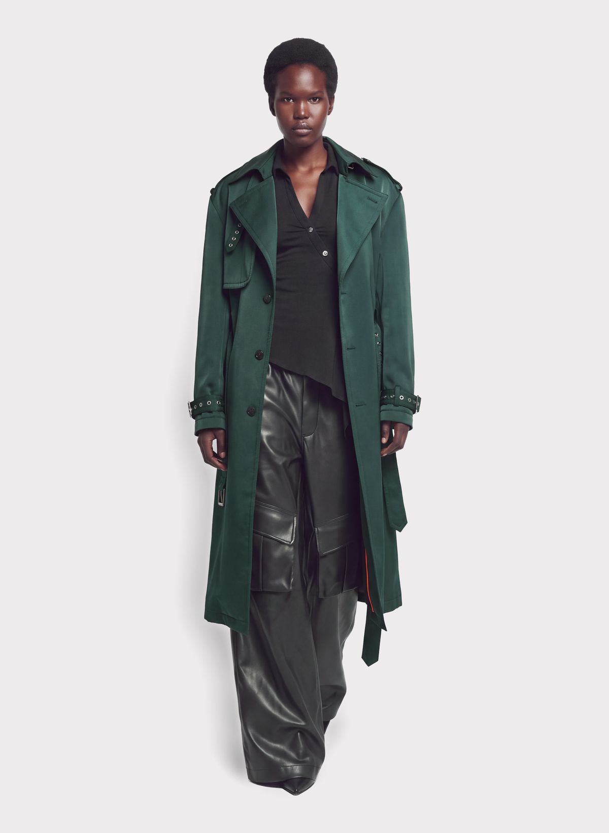 Oversized Belted Trench Coat