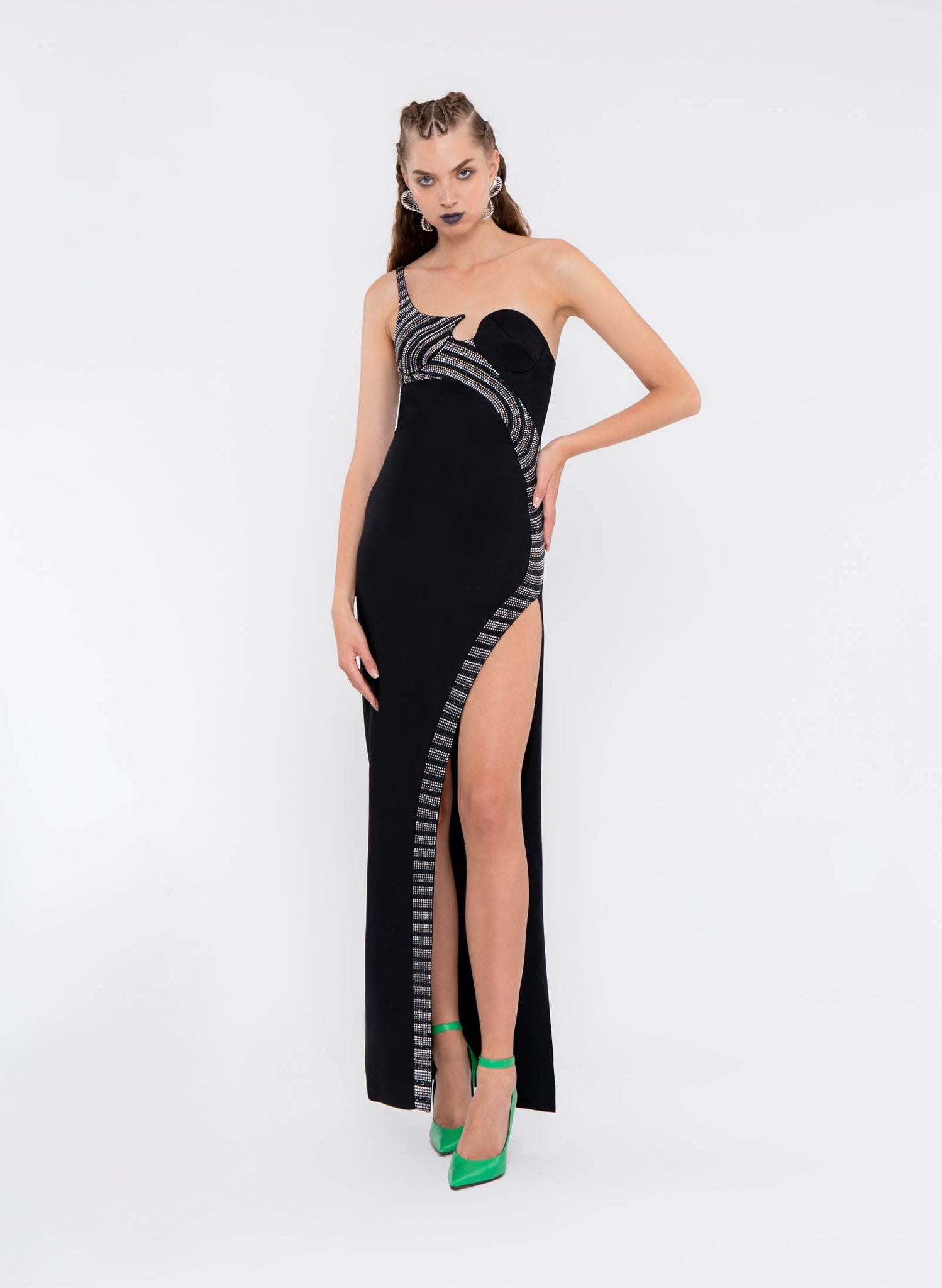 Long Dress With DNA Strass