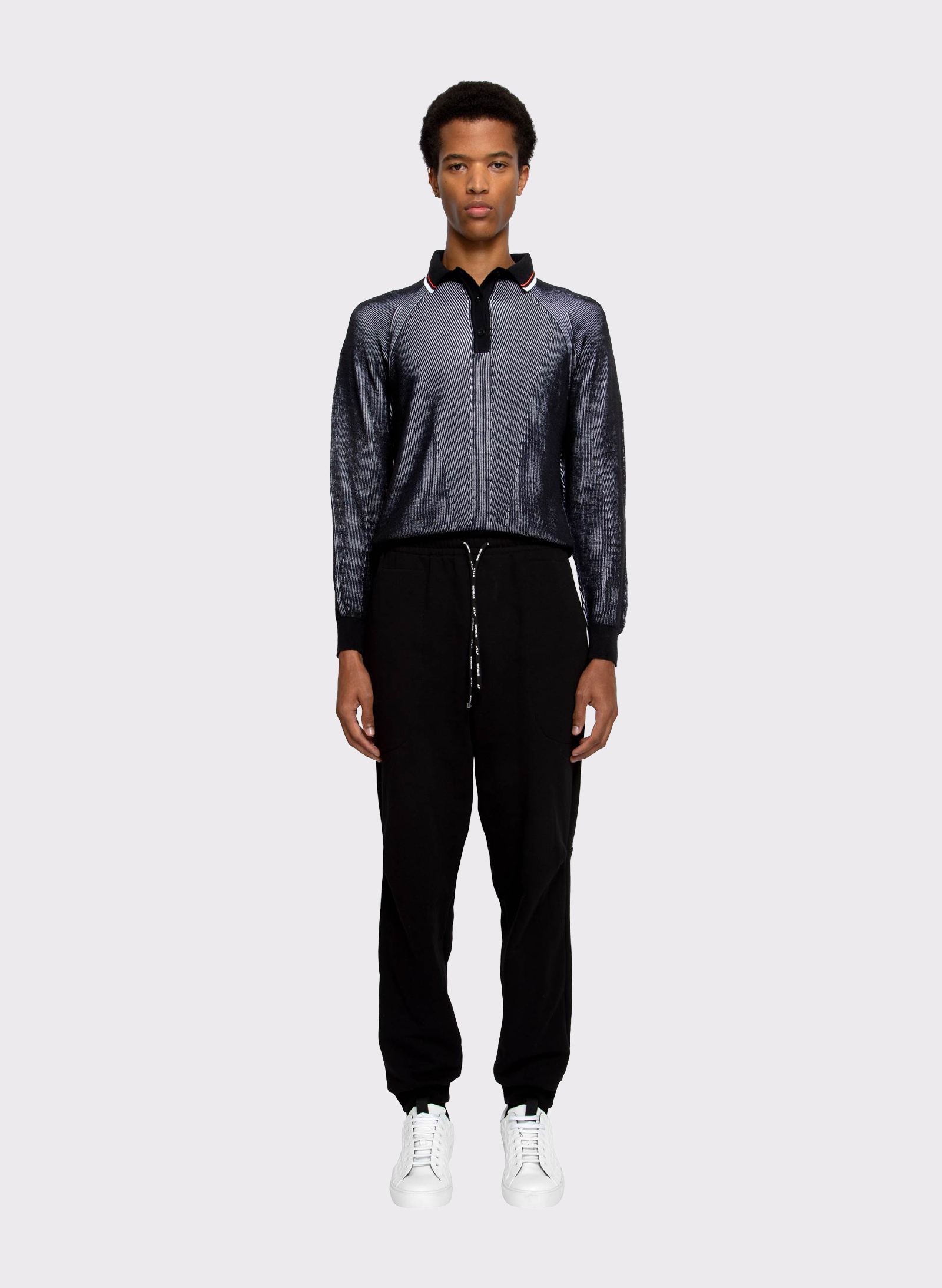 KNIT LINES MAXI POLO