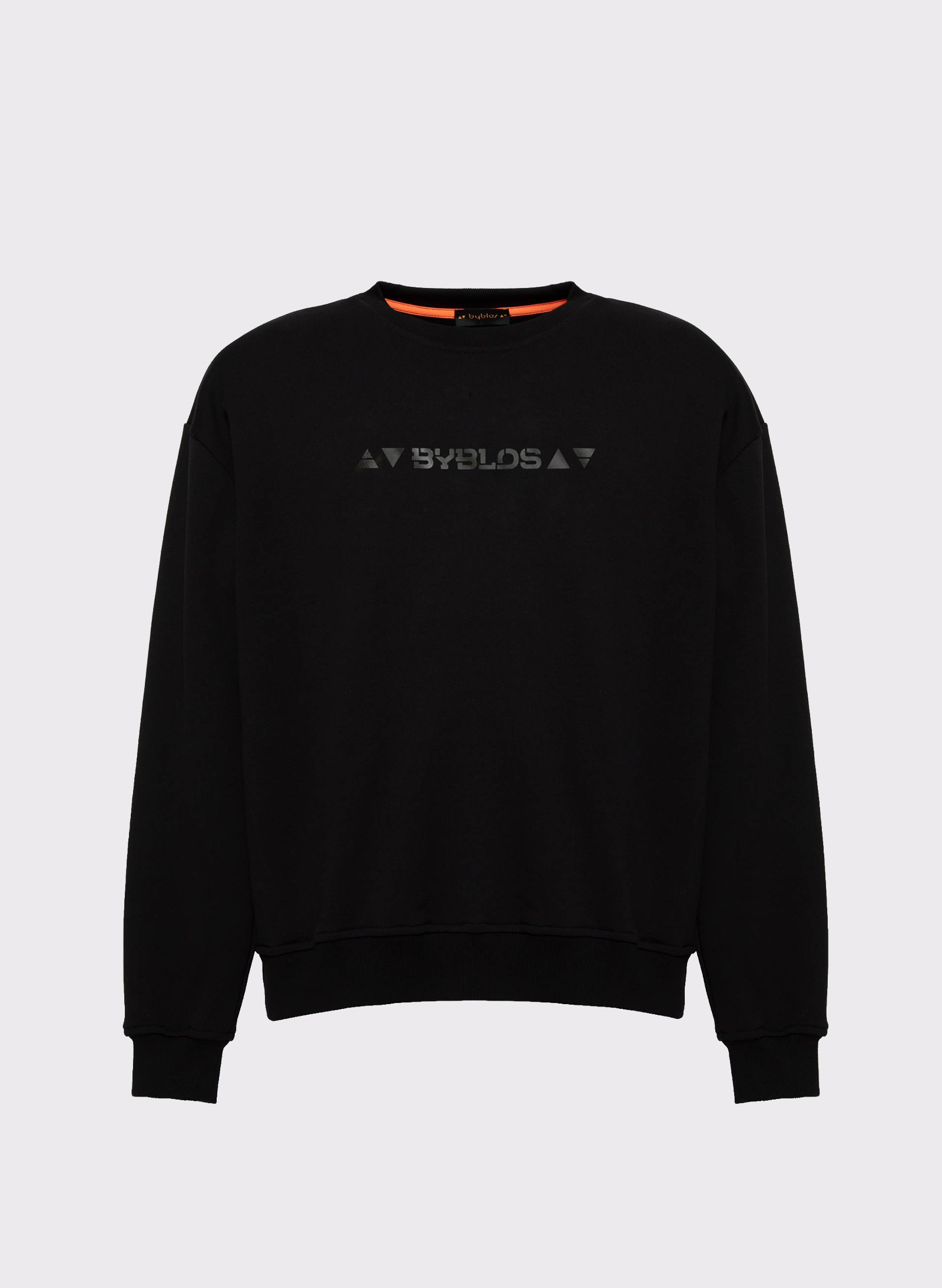 Byblos Crewneck Logo Jumper in black - back view