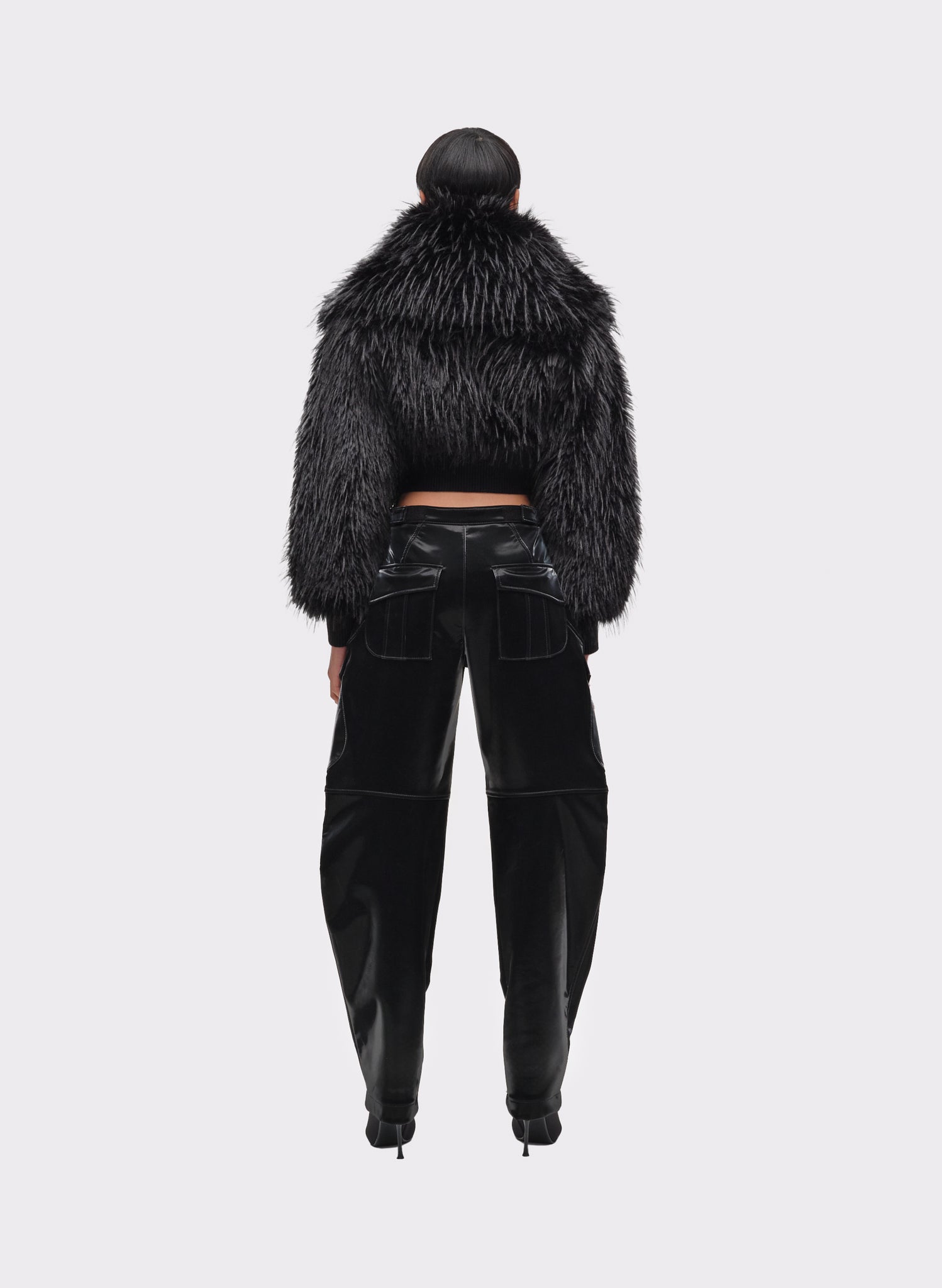 Eco-Fur Cocoon Bomber