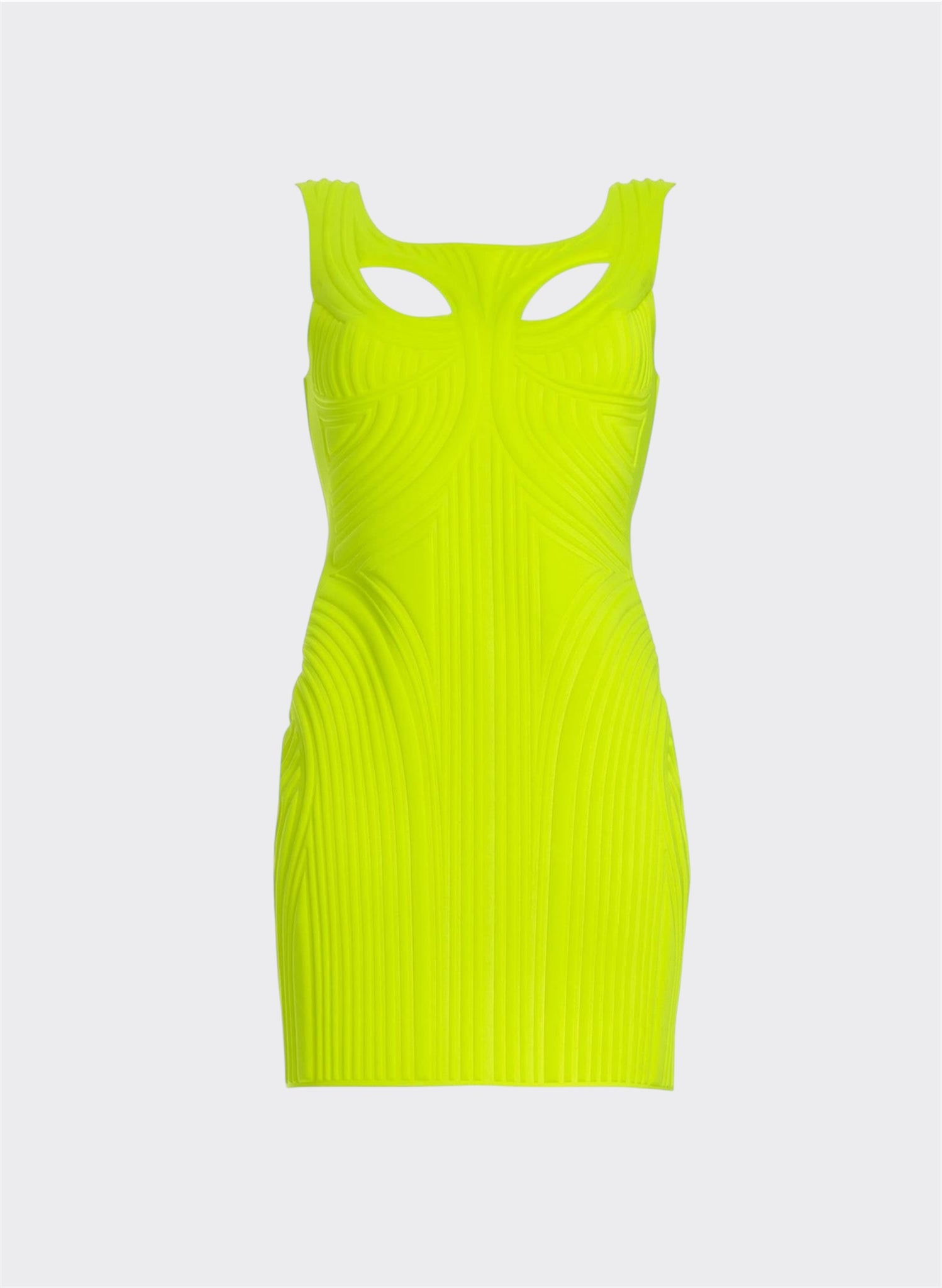 Lime Thermo Impressed Dress