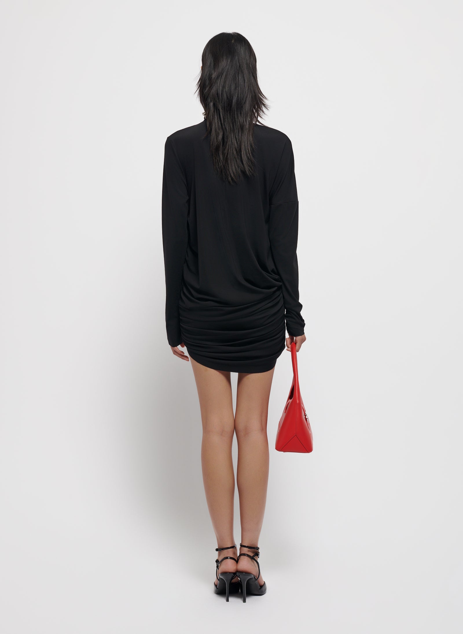 Asymmetric Midnight Dress - Black