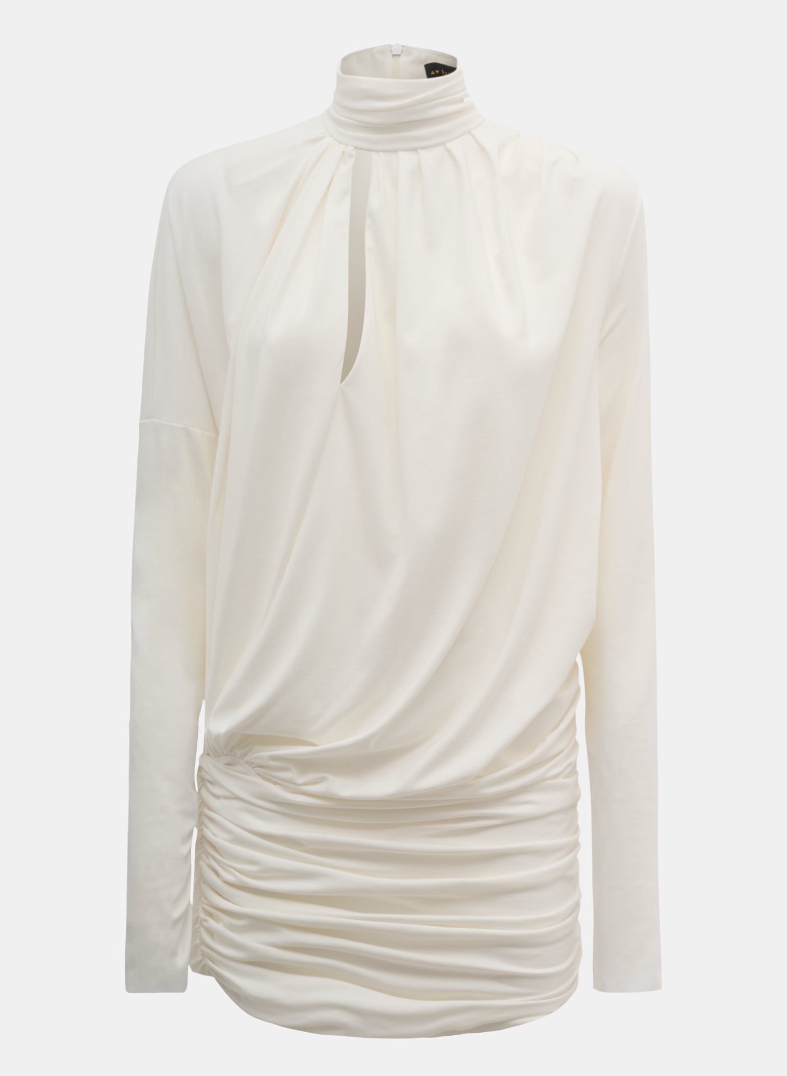 Asymmetric Midnight Dress - White