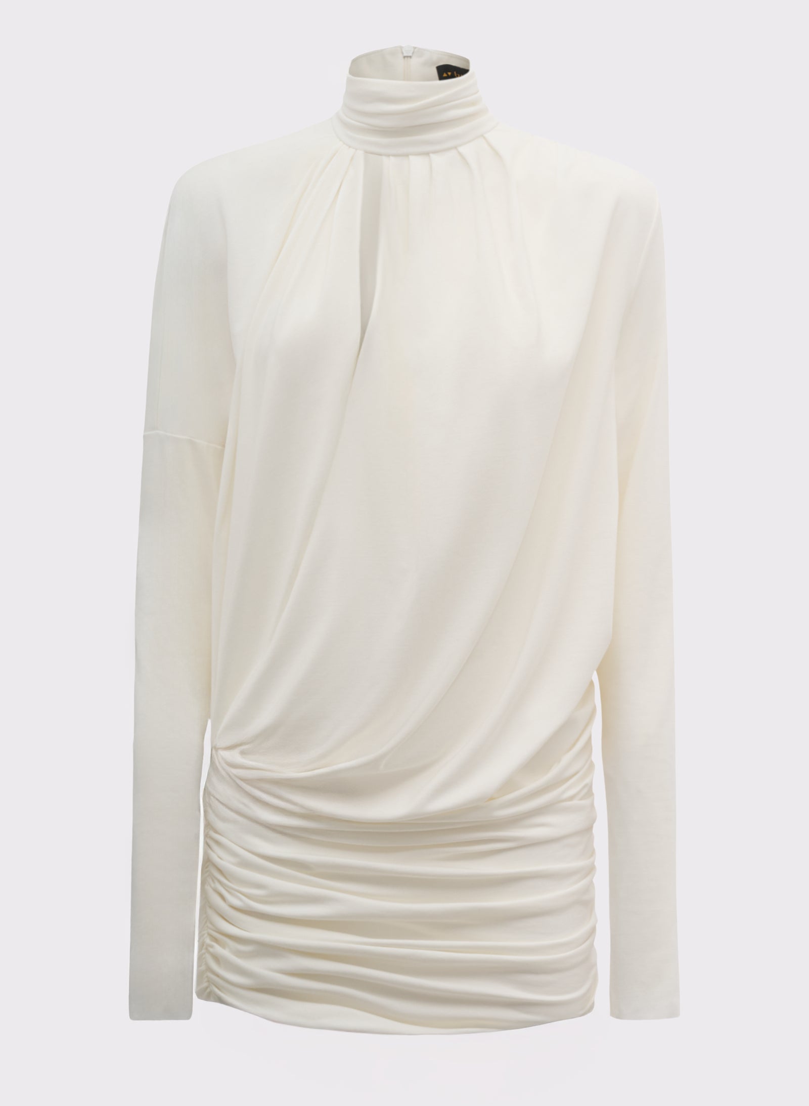 Asymmetric Midnight Dress - White