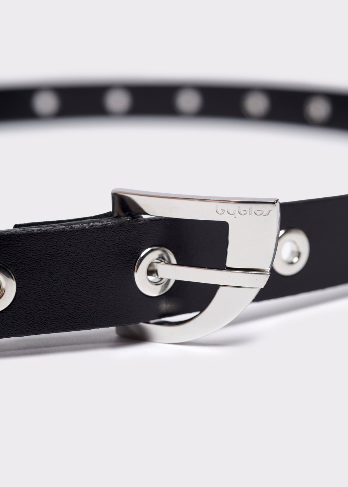 Eyelet Leather Belt Nickel