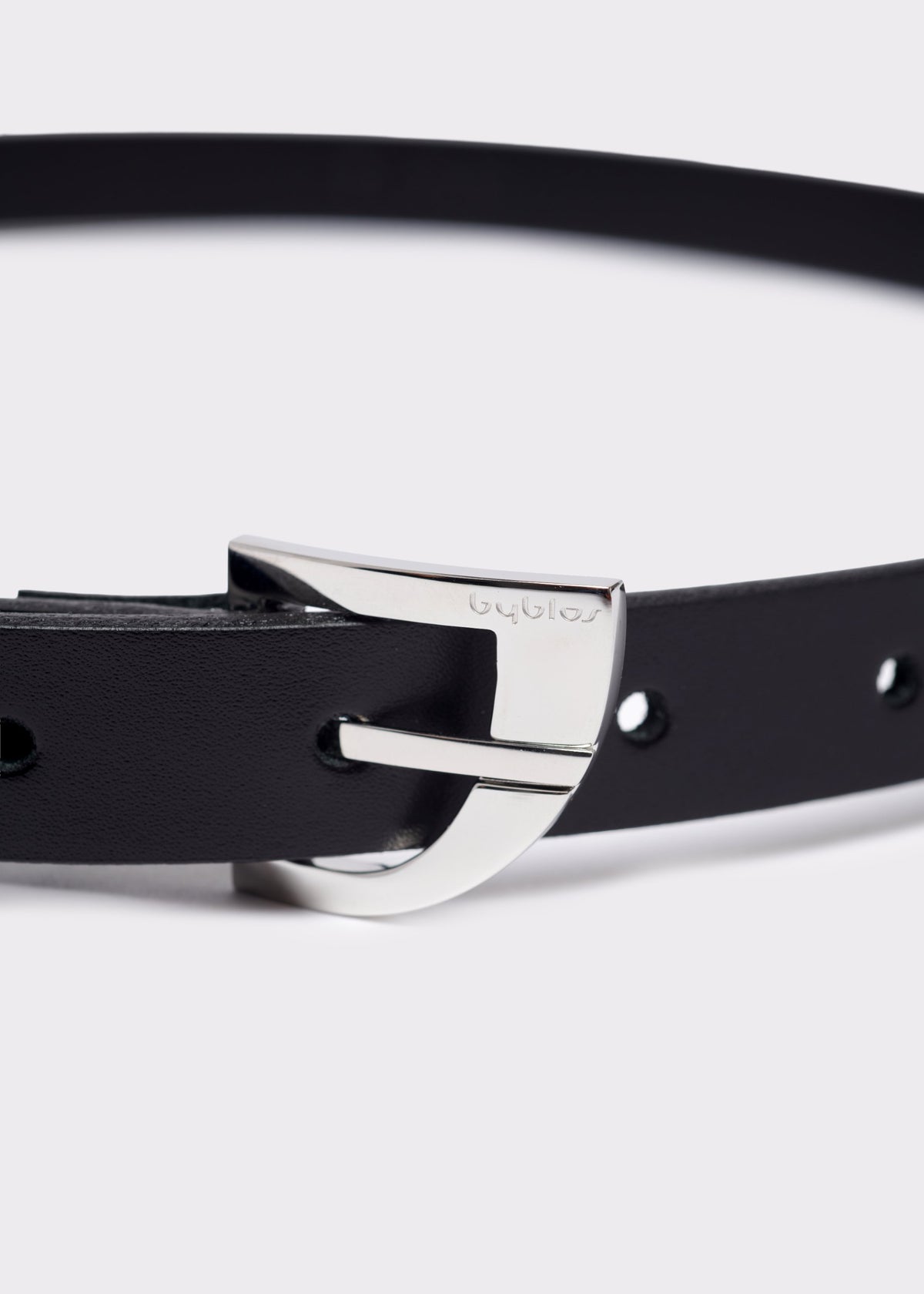 Smooth Leather Belt Black