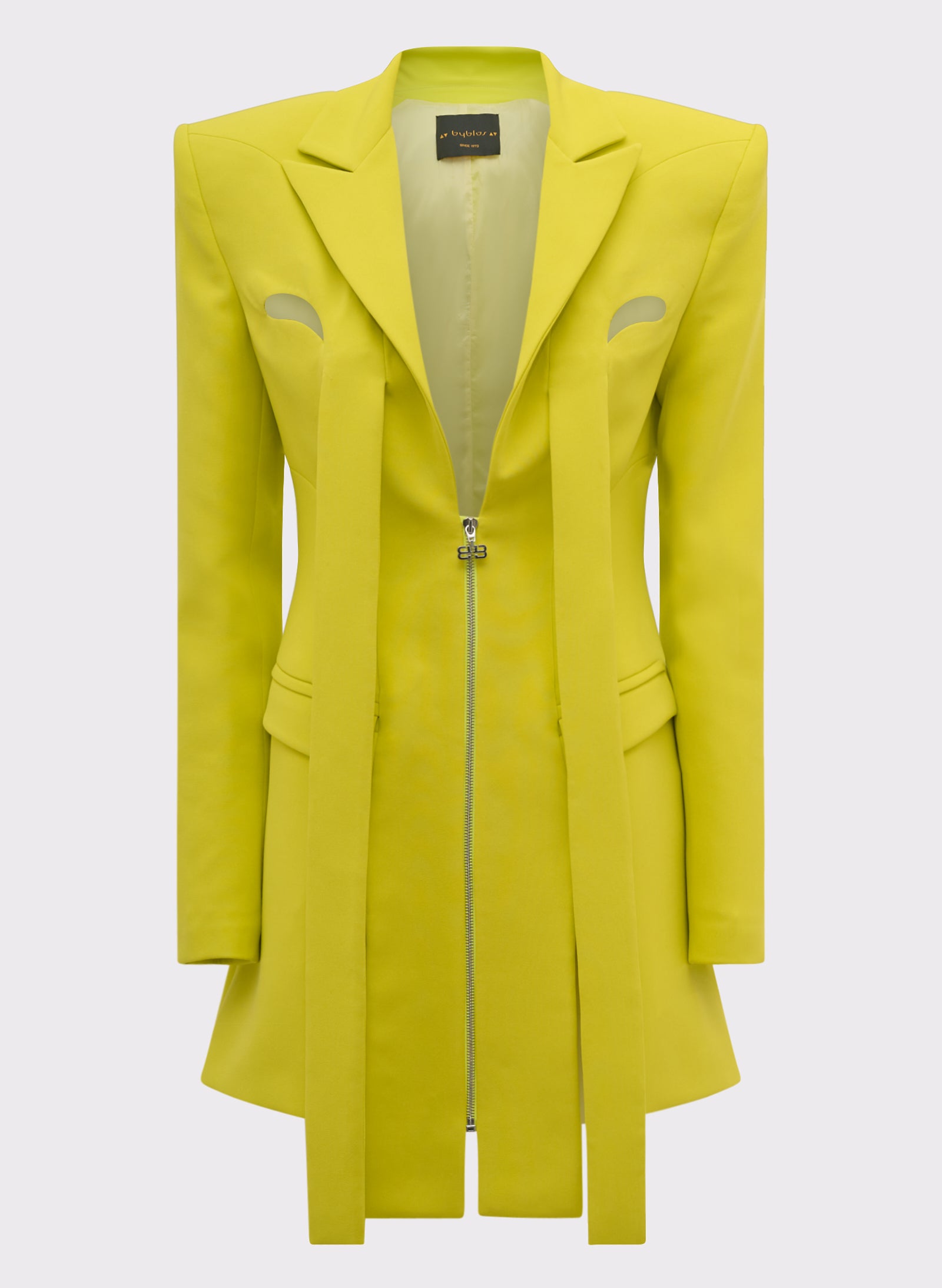Blazer lungo con taglio a goccia
