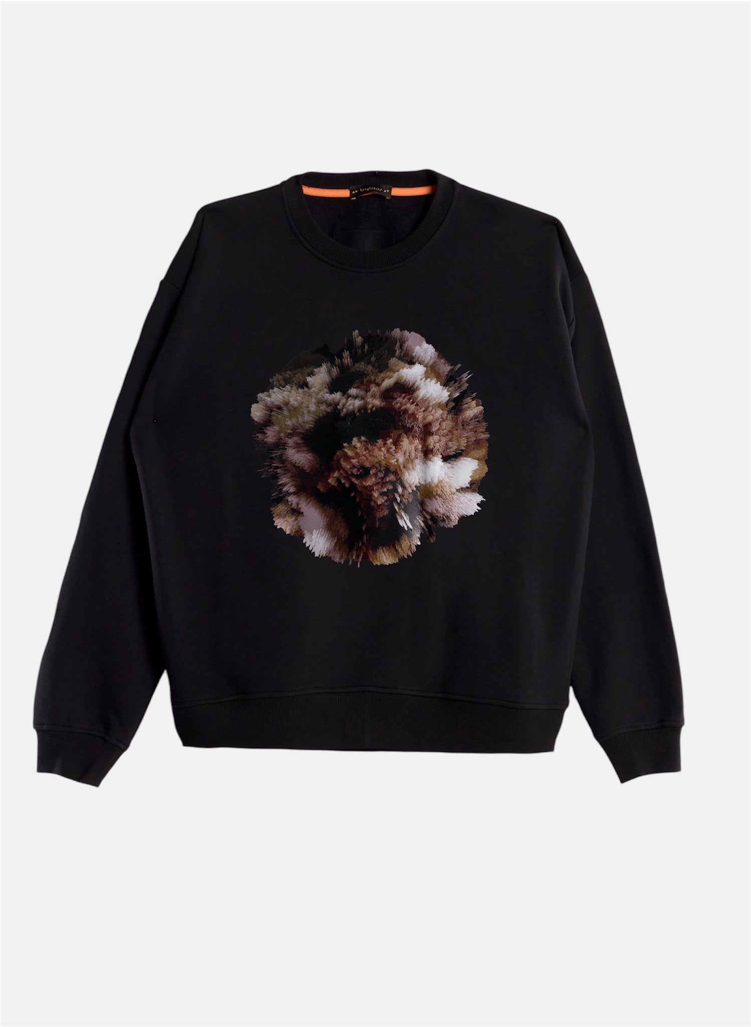 Long Crew Neck Sweatshirt - Cosmo Print