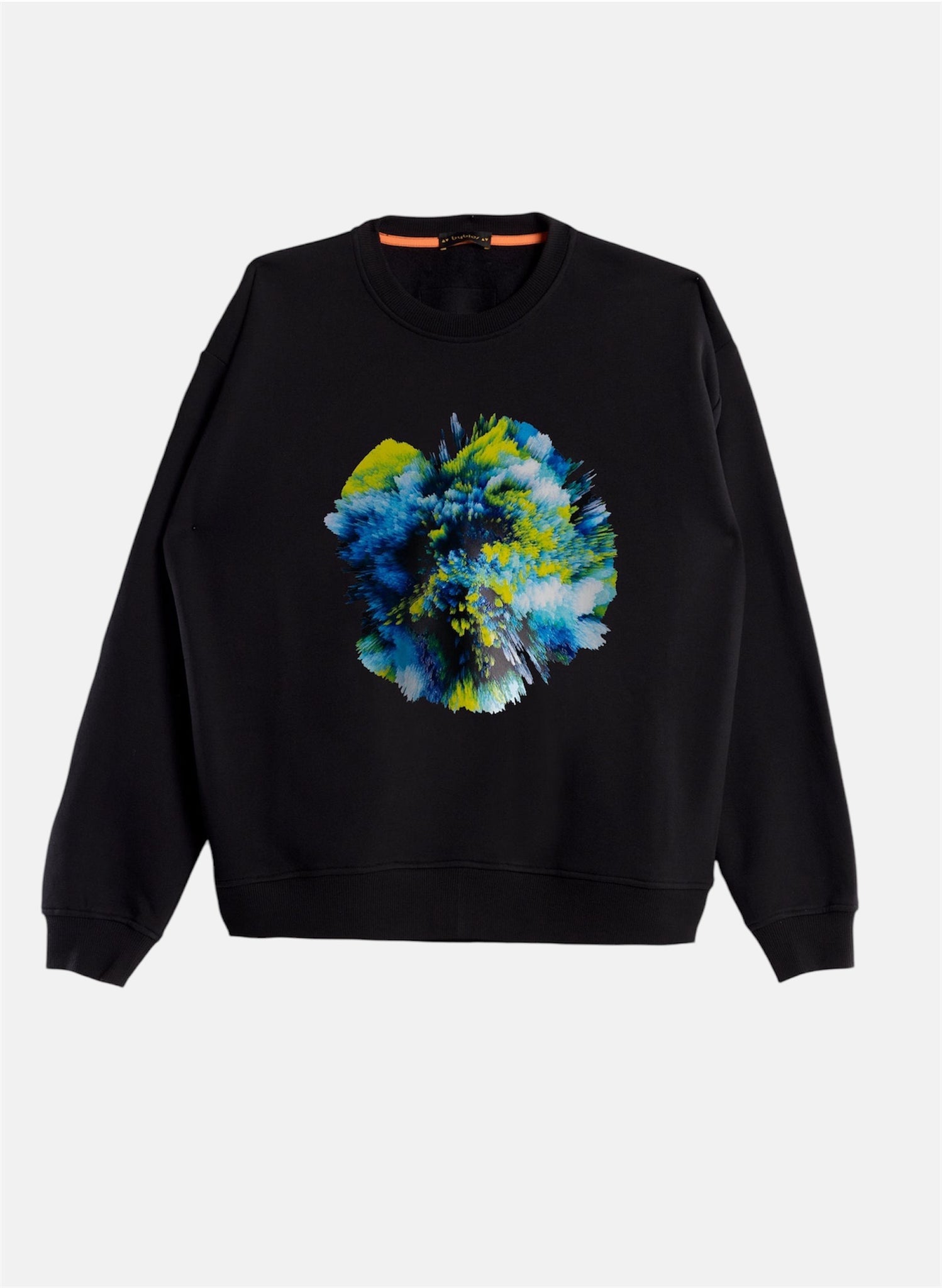 Long Crew Neck Sweatshirt - Cosmo Print