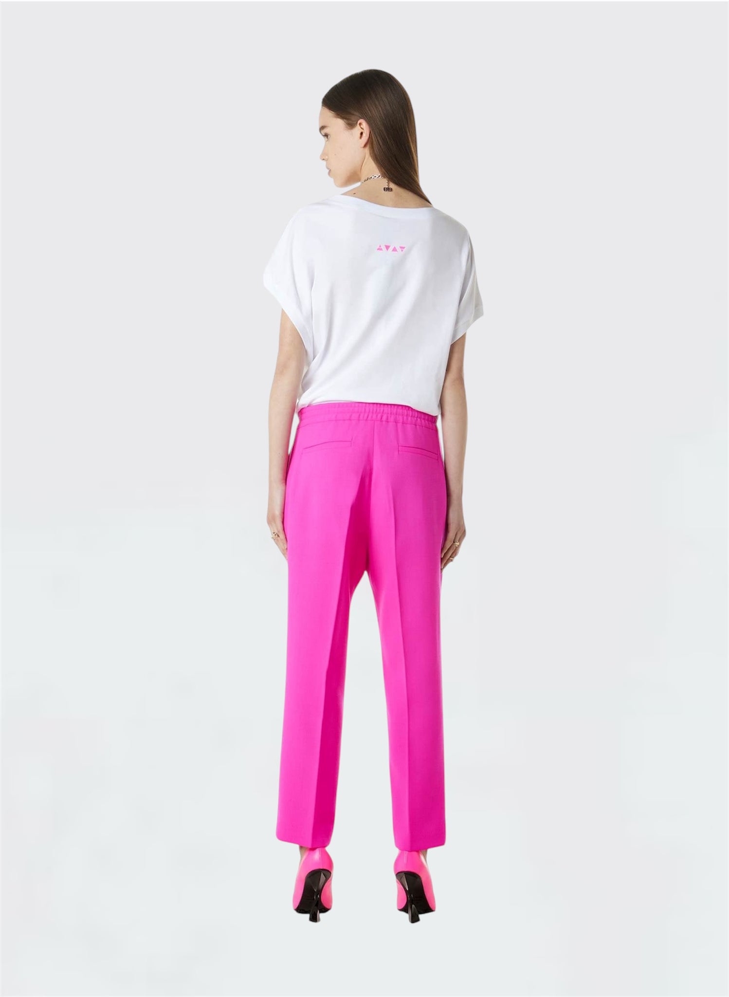 Midi Trousers Fuchsia