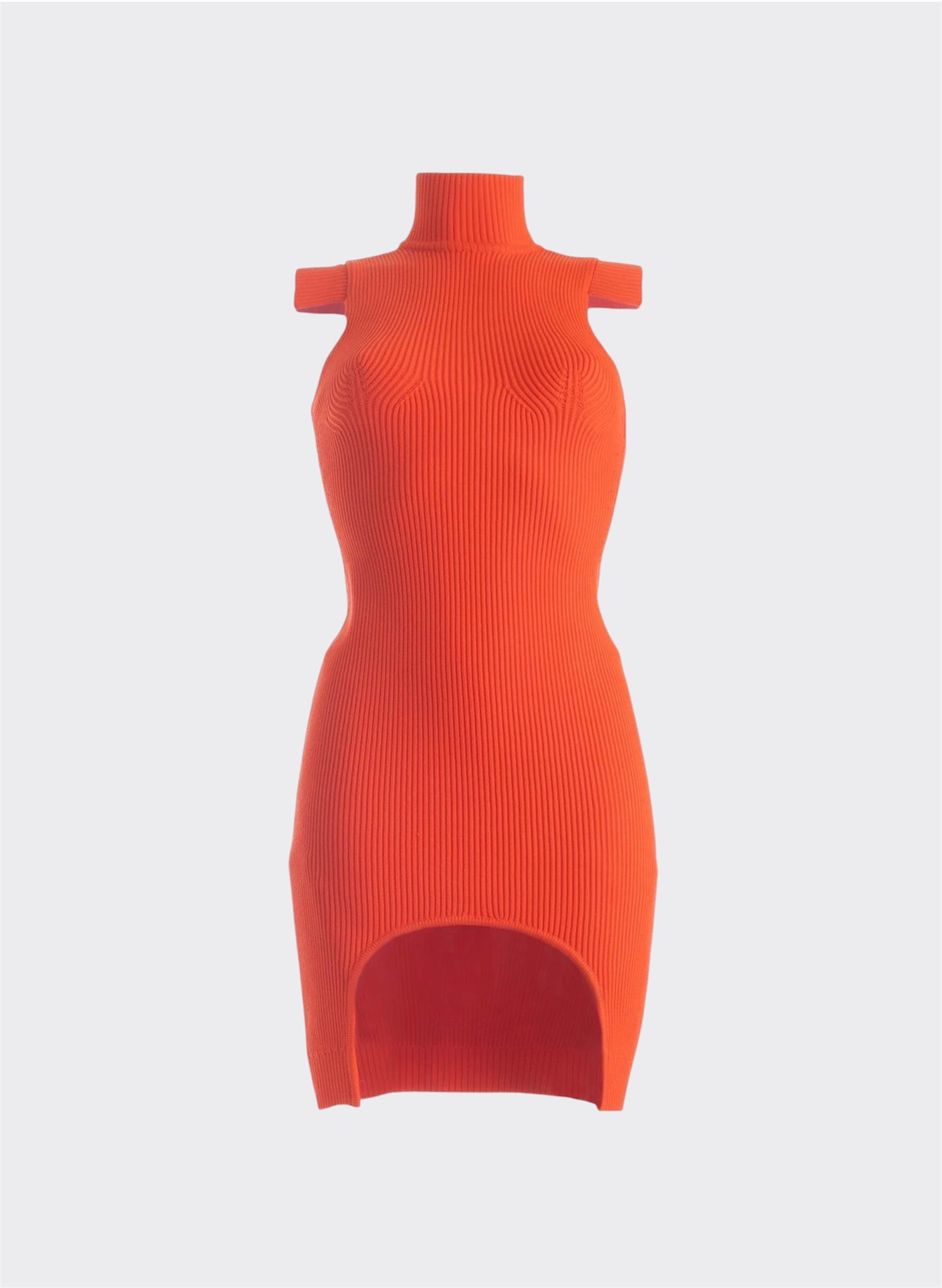 Orange Knitted Dress