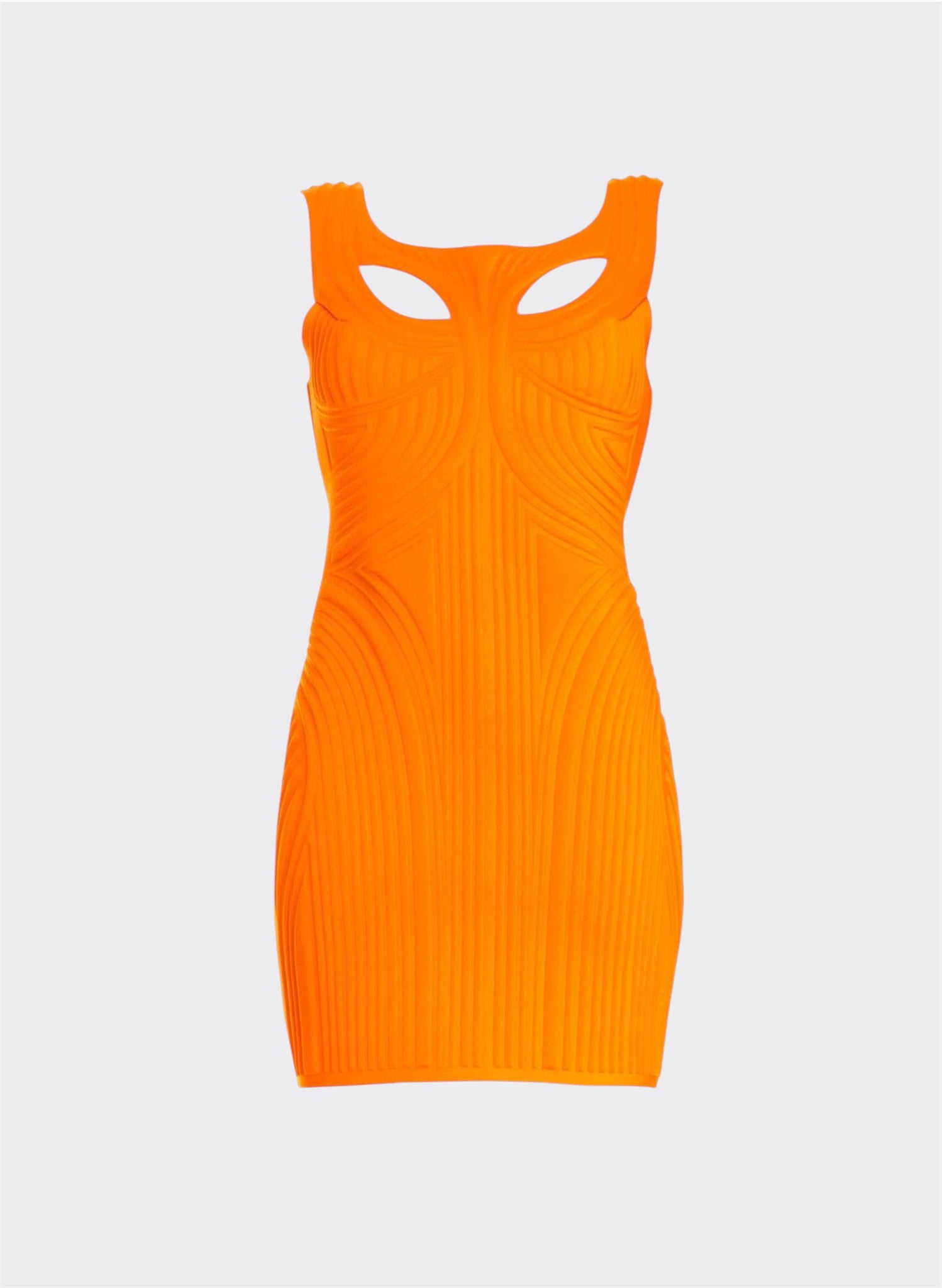 Orange Thermo Impressed Dress