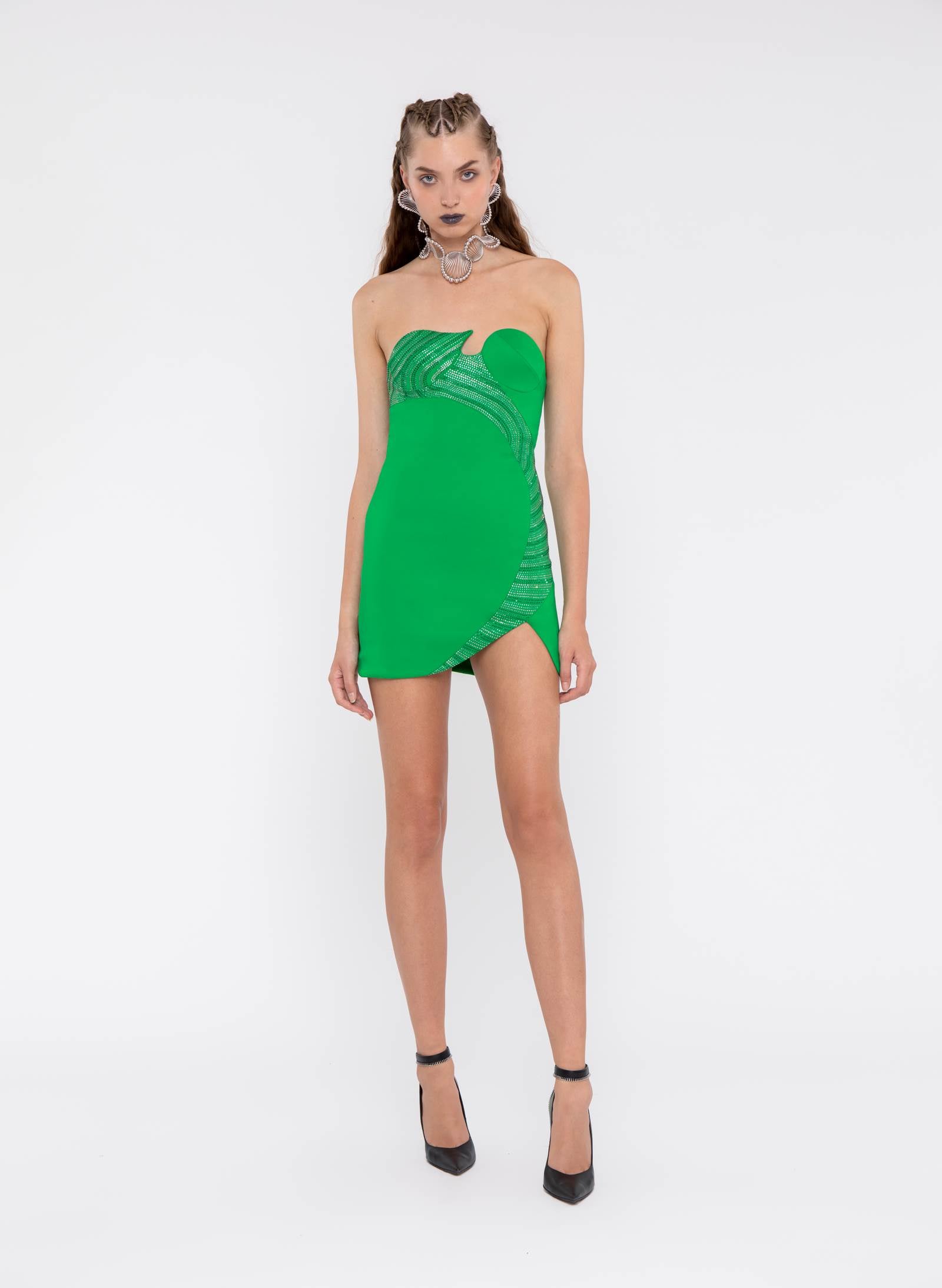 Mini Dress With DNA Strass