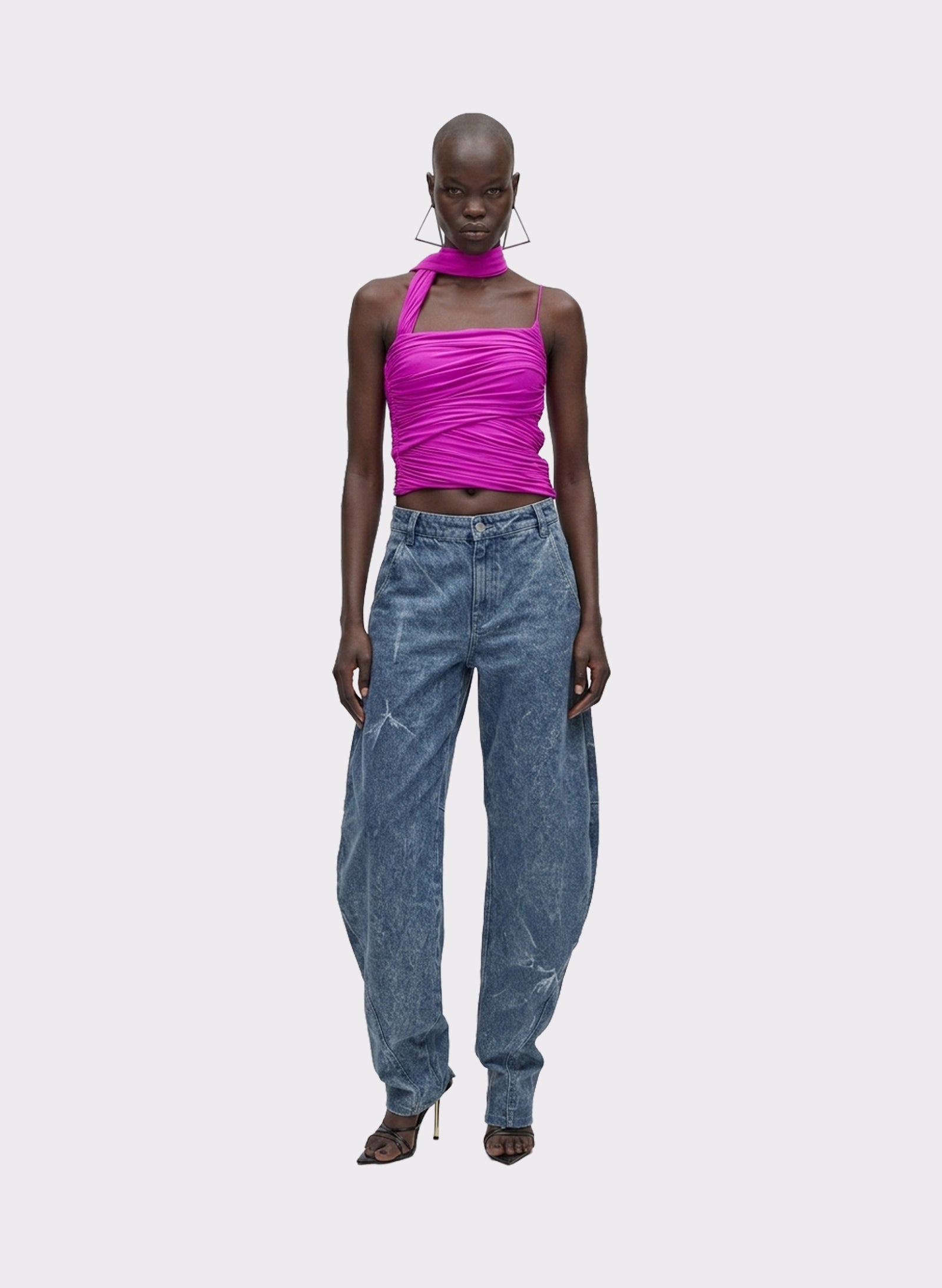 Asymmetrical Jersey Top