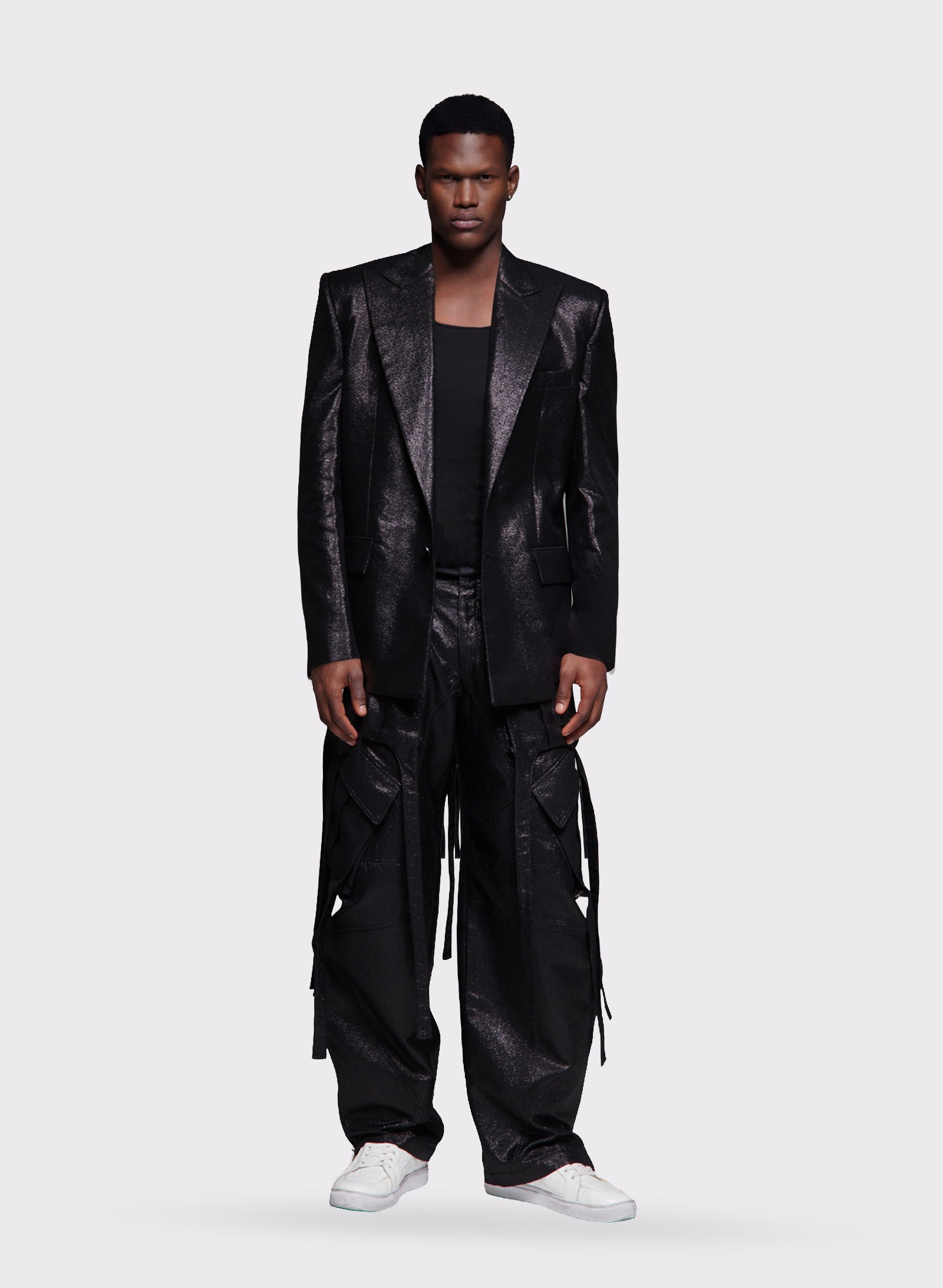 Byblos Blazer Lurex in black - side view