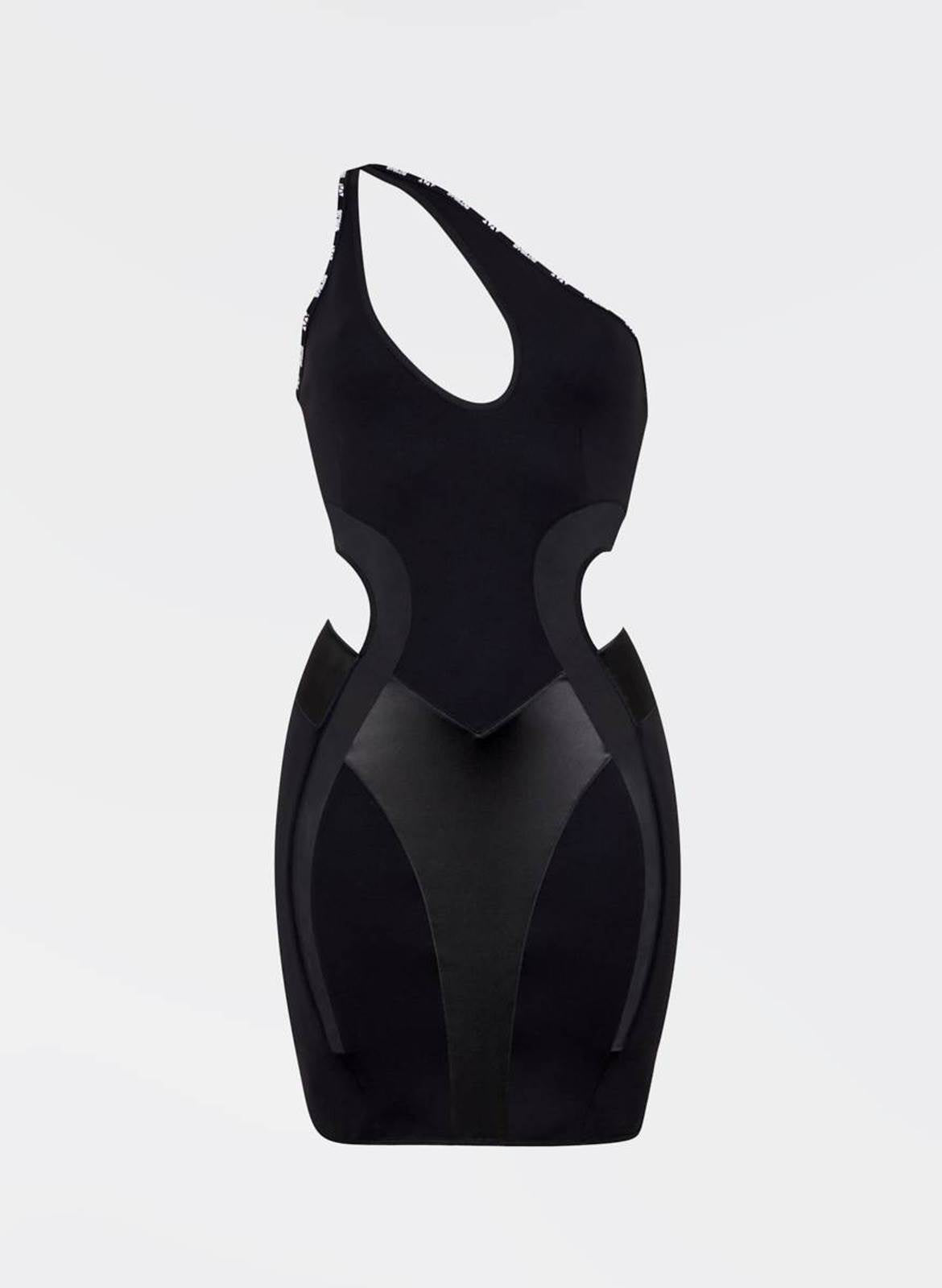 Byblos Fin Mini Dress in black - front view