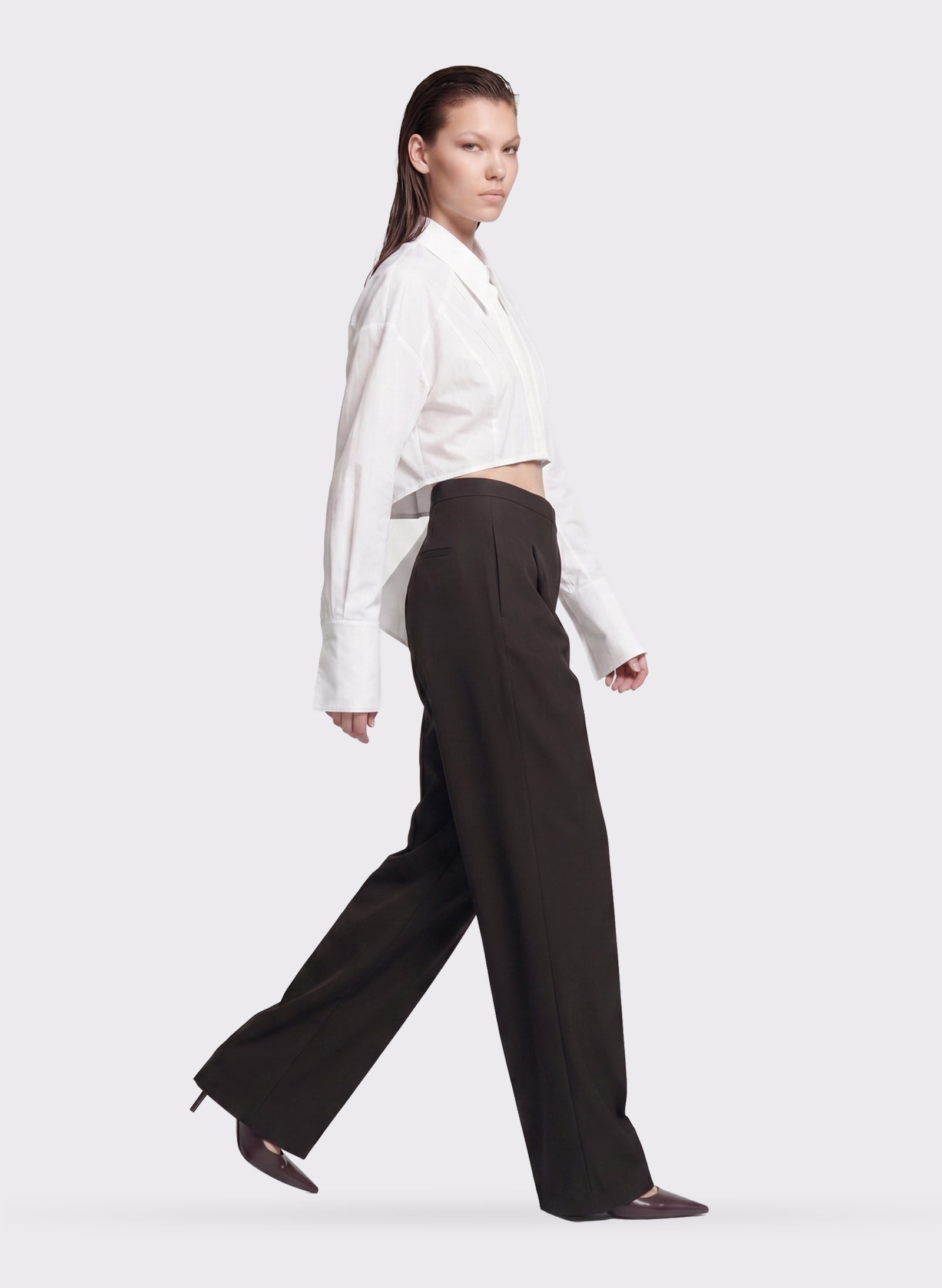 Byblos Elegant Detachable Shirt in white - front view