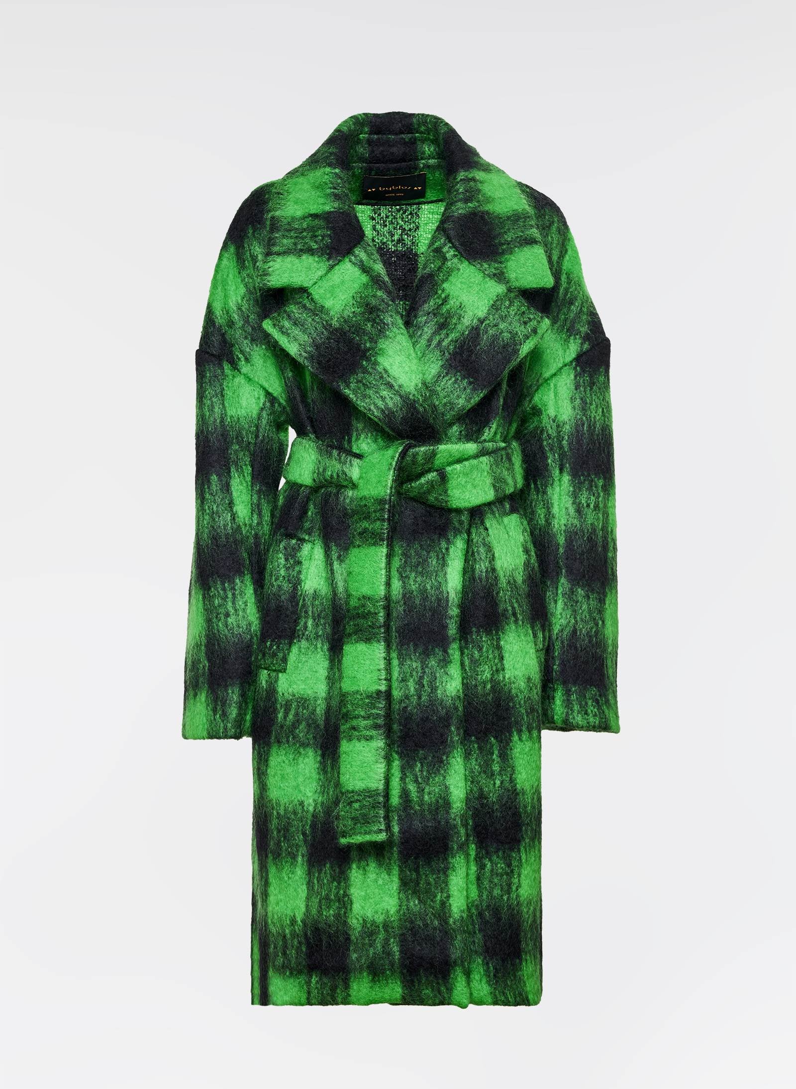 Maxi cappotto a quadri
