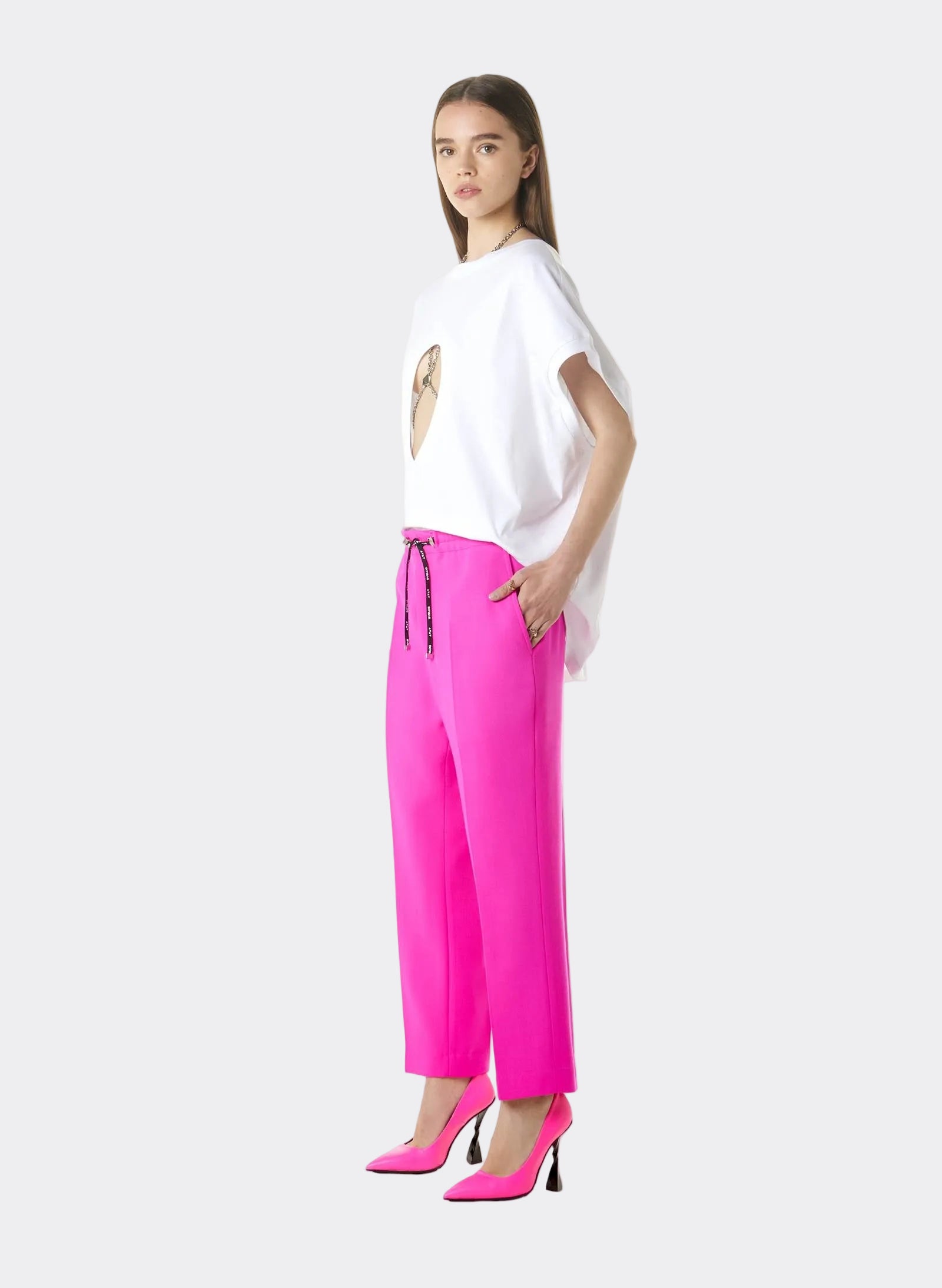 MIDI TROUSERS FUCHSIA