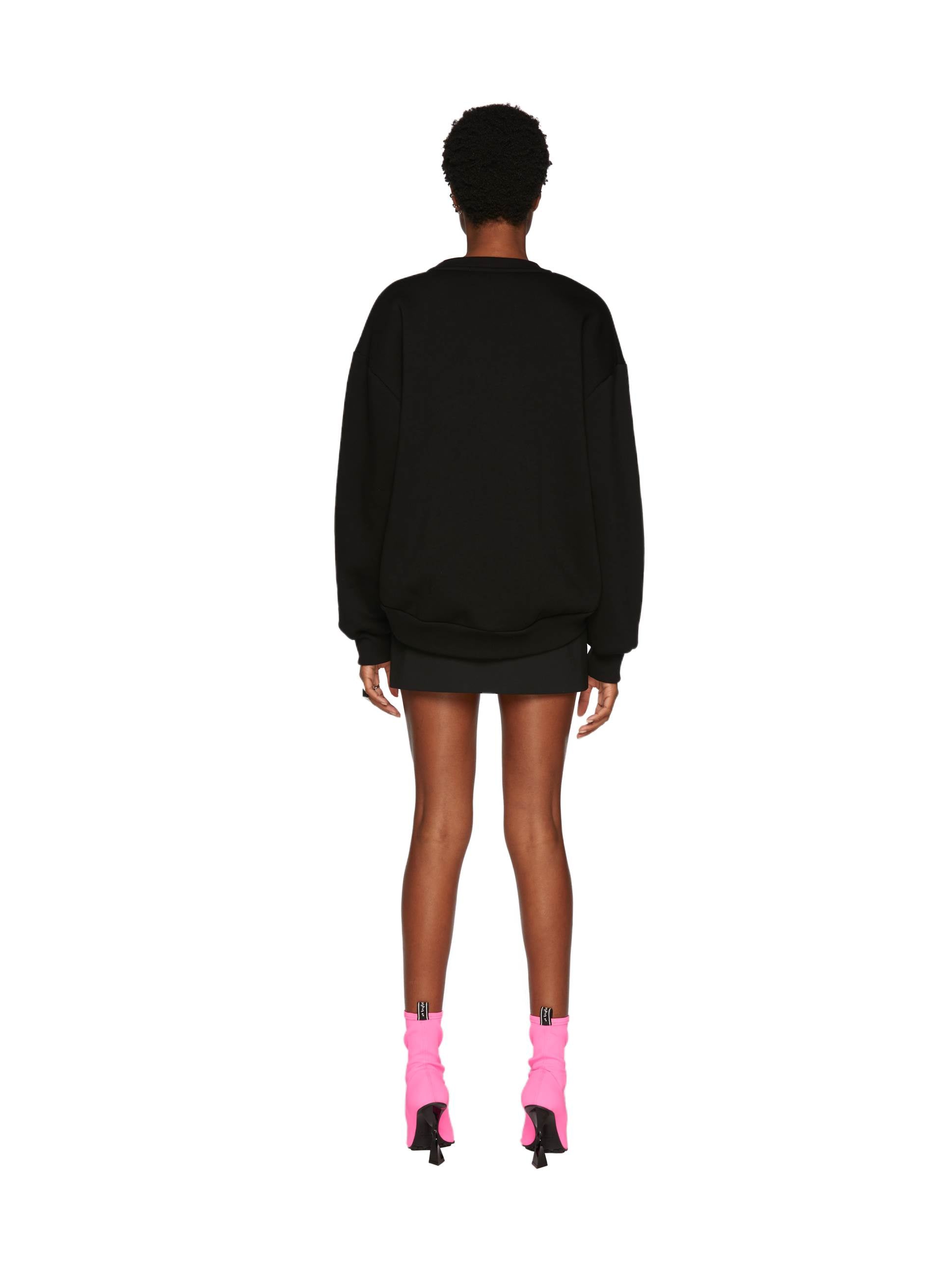 STRASS LOGO CROP JUMPER