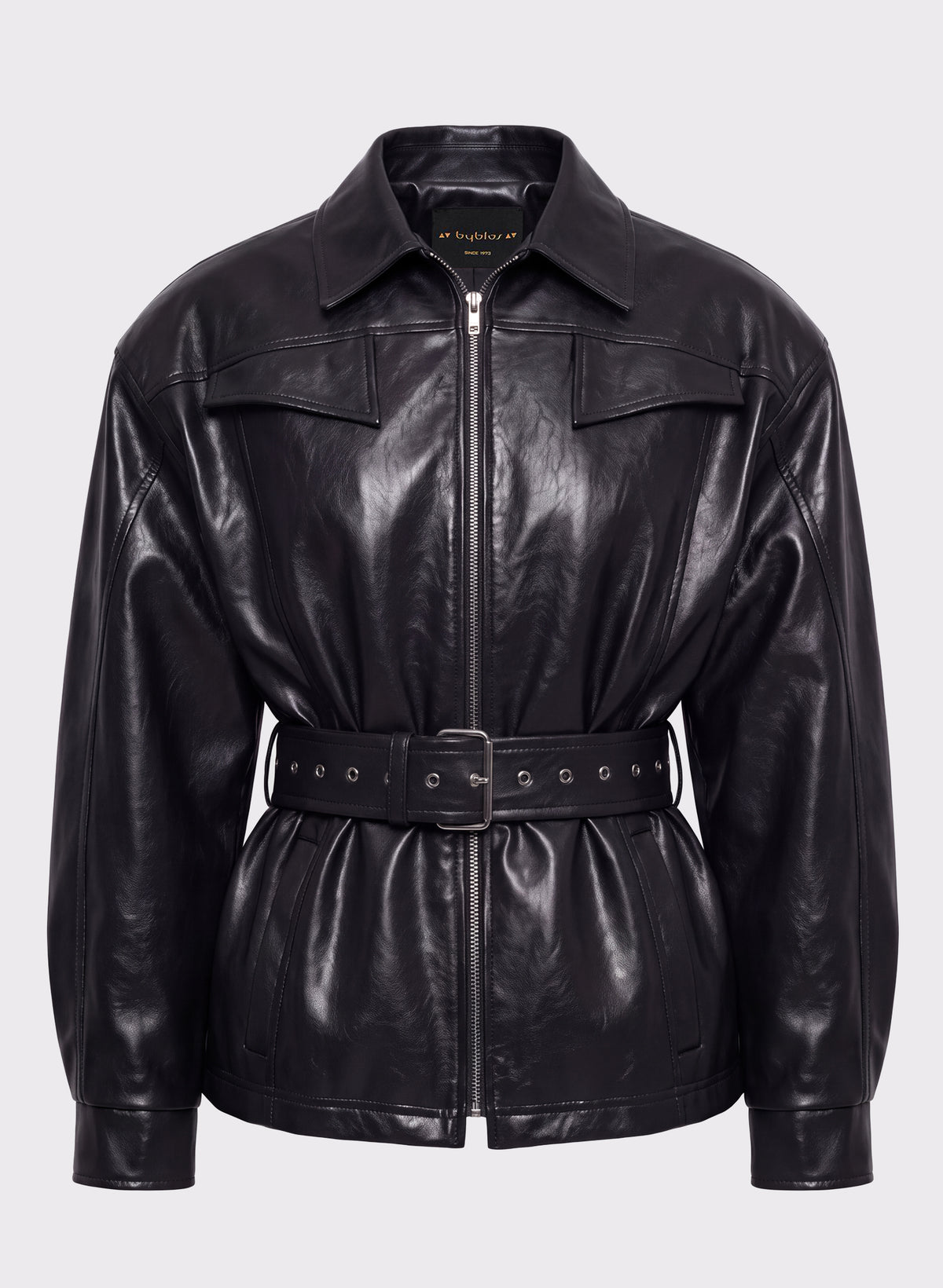 Belted Blouson Jacket