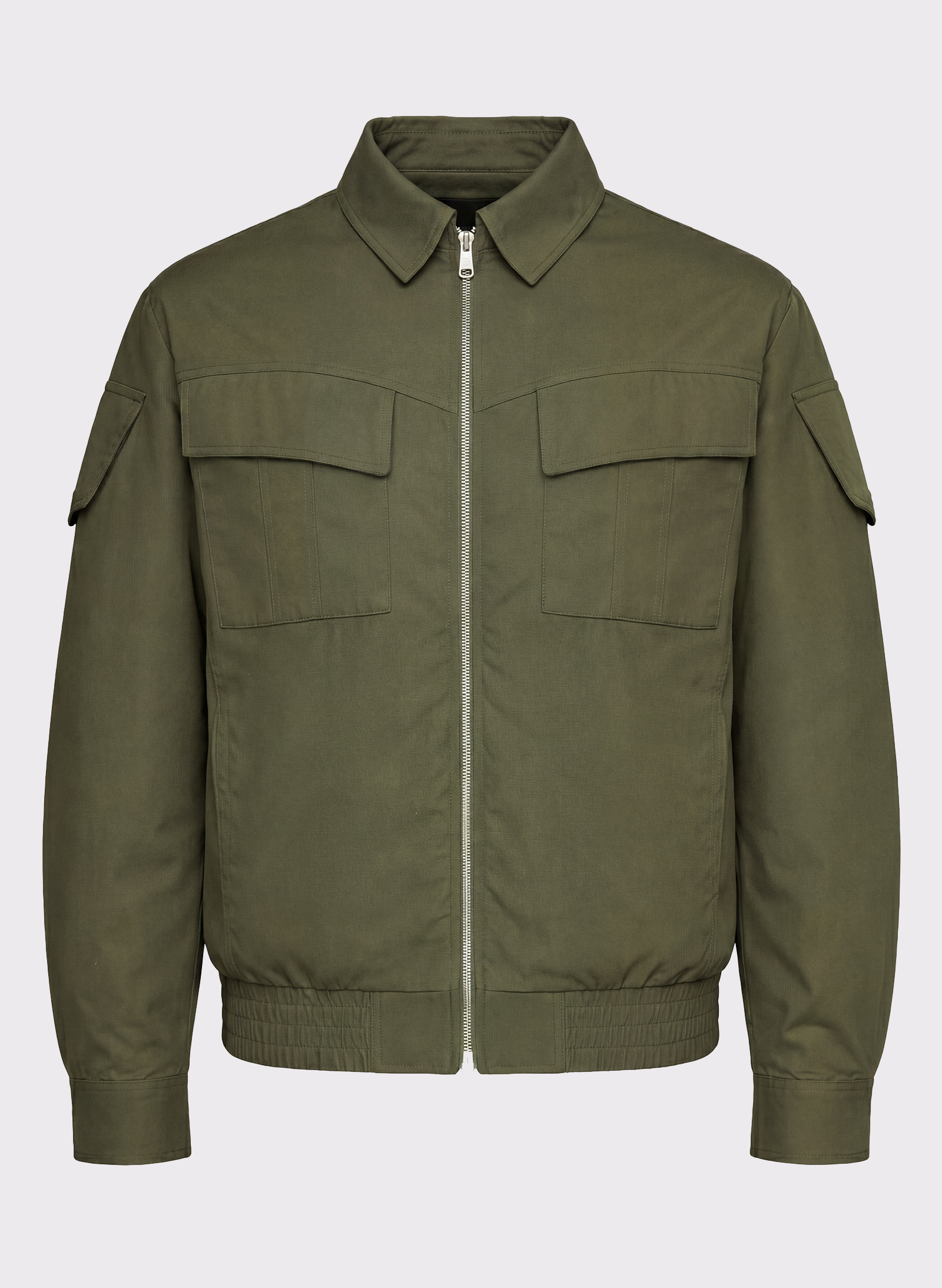Byblos Bomber Pockets in khaki - back view