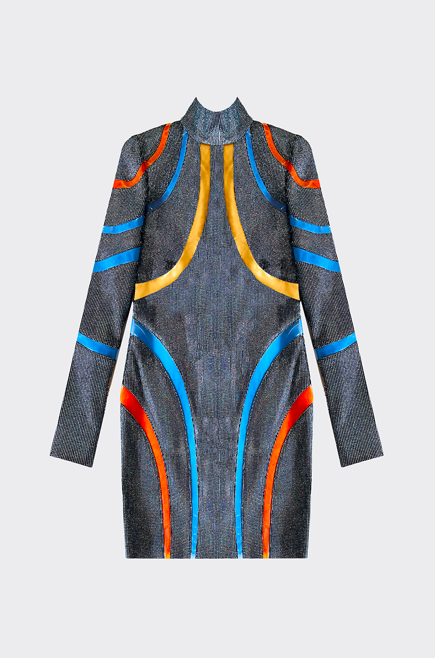Mini abito in lurex