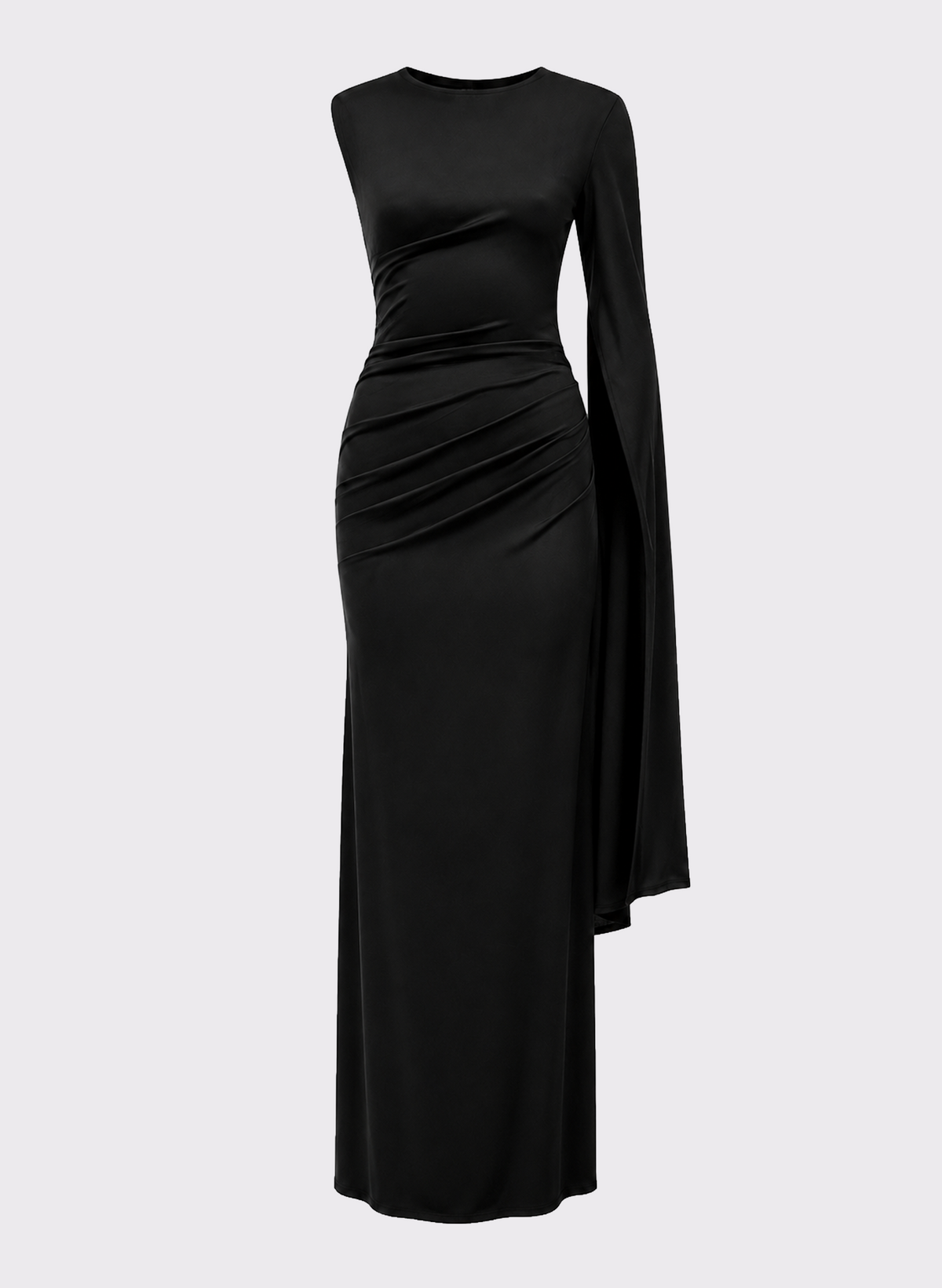 One-Sleeve Draped Gown