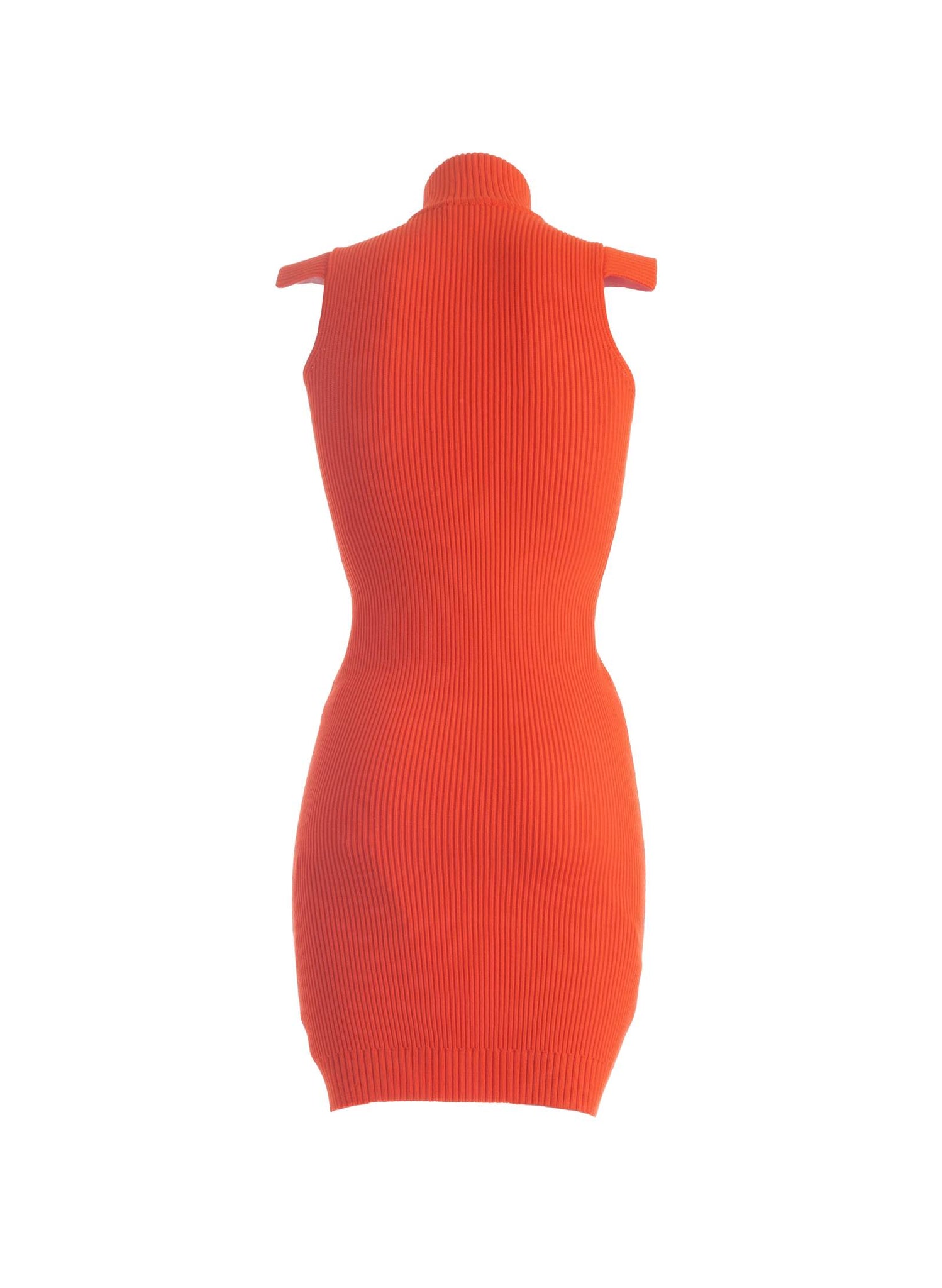 Orange Knitted Dress