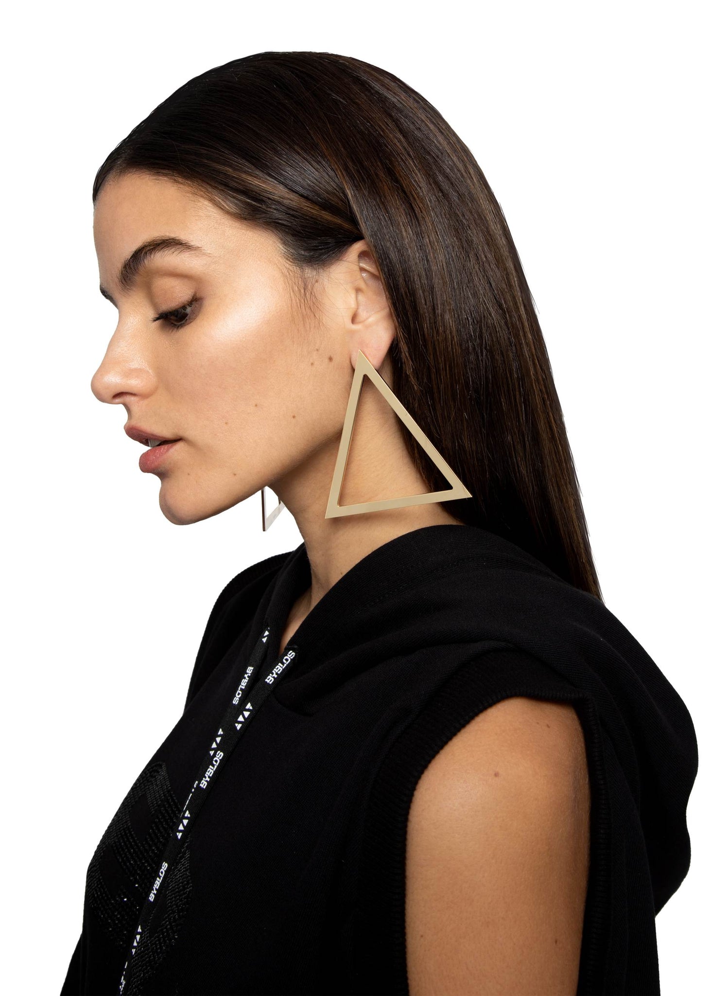 Maxi Triangle Drop Earrings