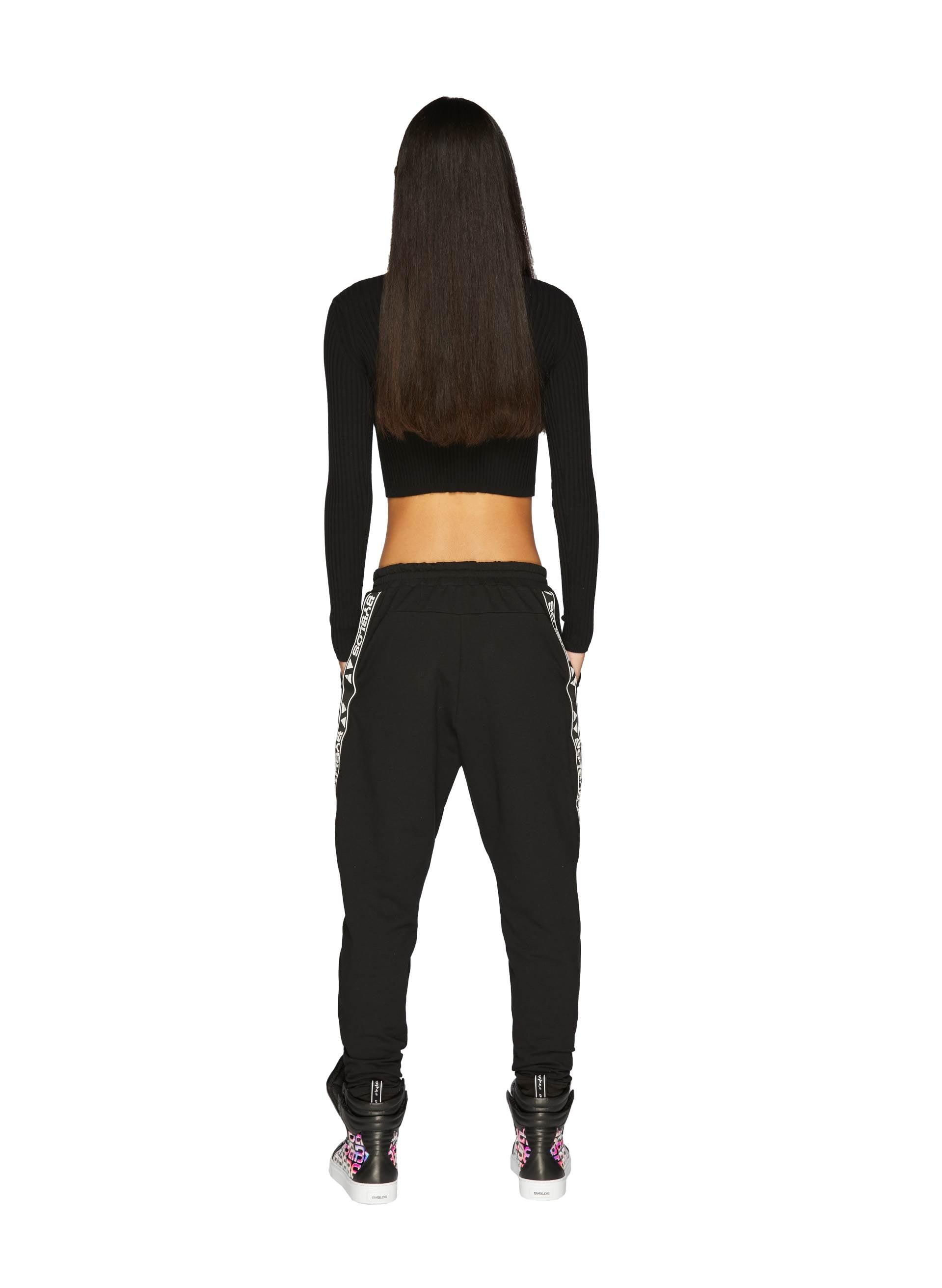 Crop Top in Maglia con Logo
