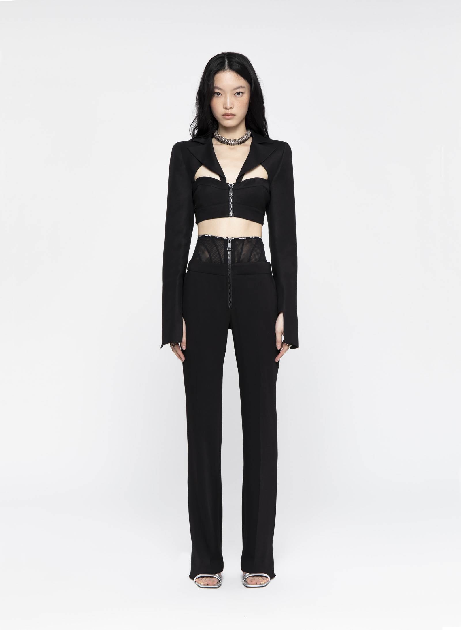 Bustier Crop Blazer
